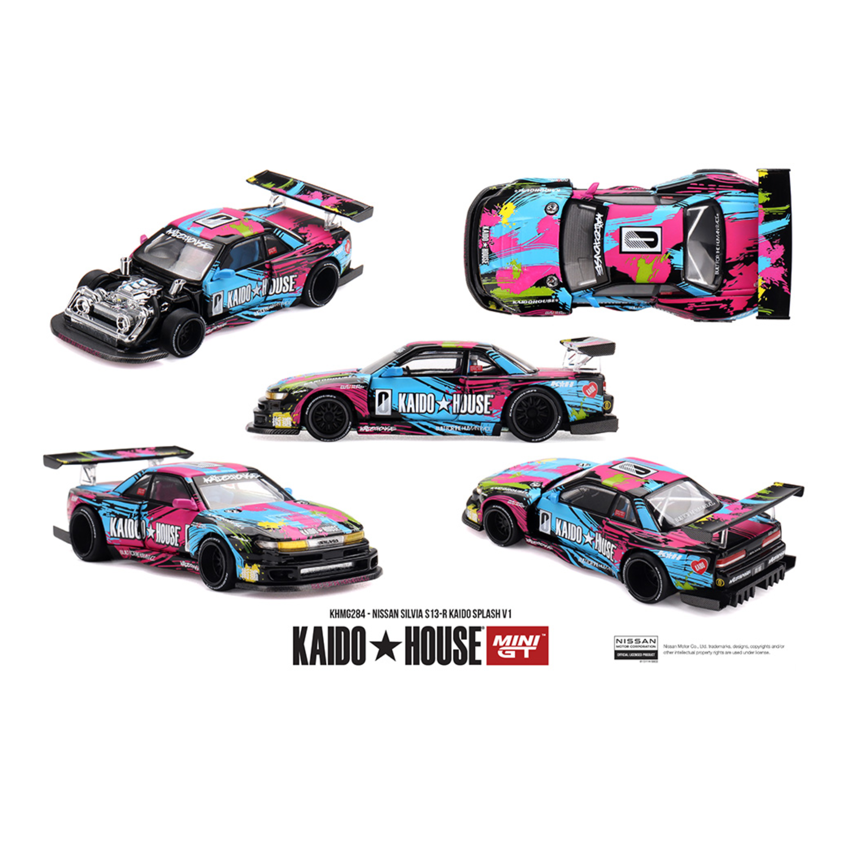 Kaido House x Mini GT Nissan Silvia S13-R Kaido Splash V1- Limited Edition (Preorder)