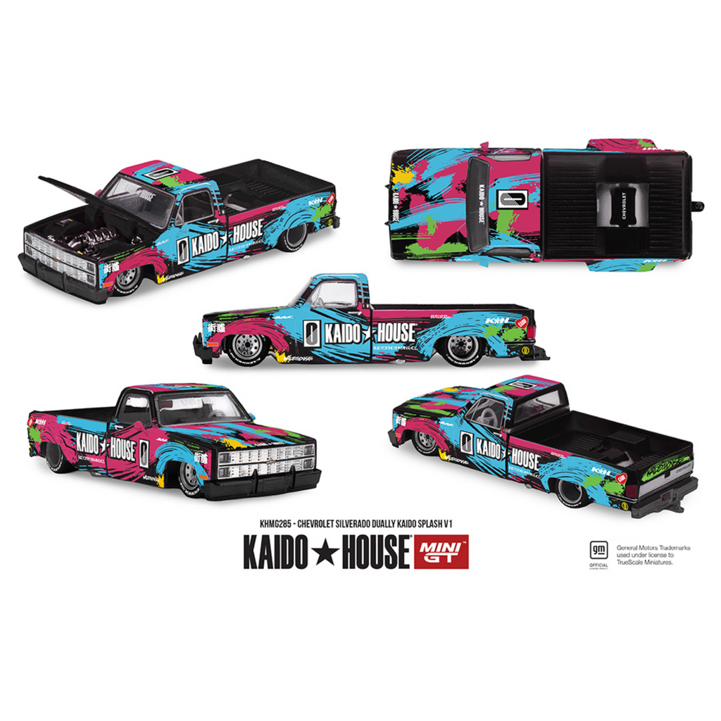 Kaido House x Mini GT Chevrolet Silverado Dually Kaido Splash V1- Limited Edition (Preorder)