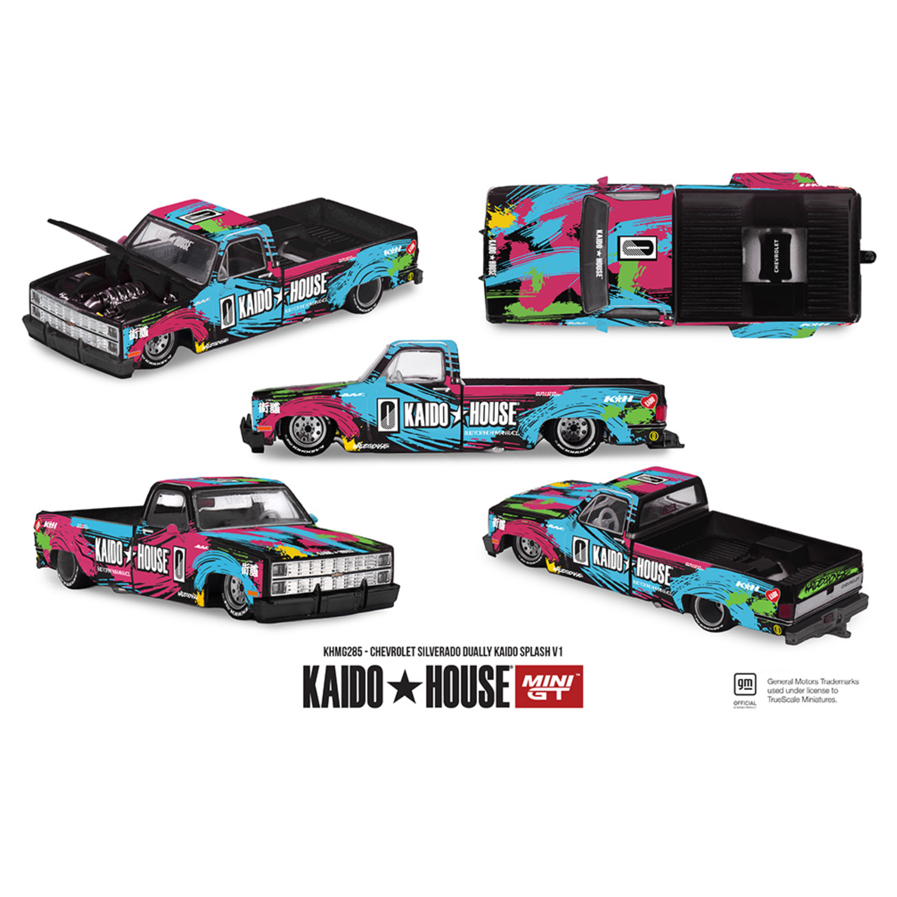 Kaido House x Mini GT Chevrolet Silverado Dually Kaido Splash V1- Limited Edition (Preorder)