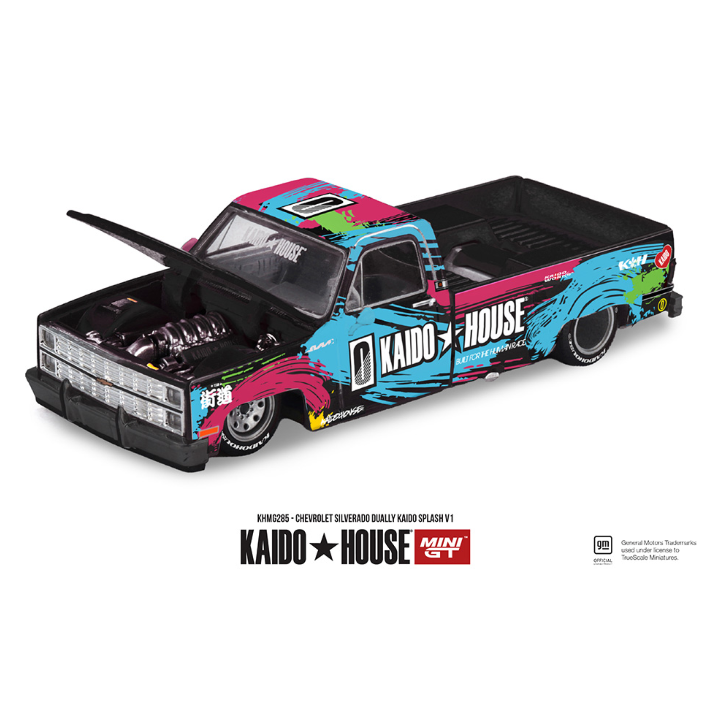 Kaido House x Mini GT Chevrolet Silverado Dually Kaido Splash V1- Limited Edition (Preorder)