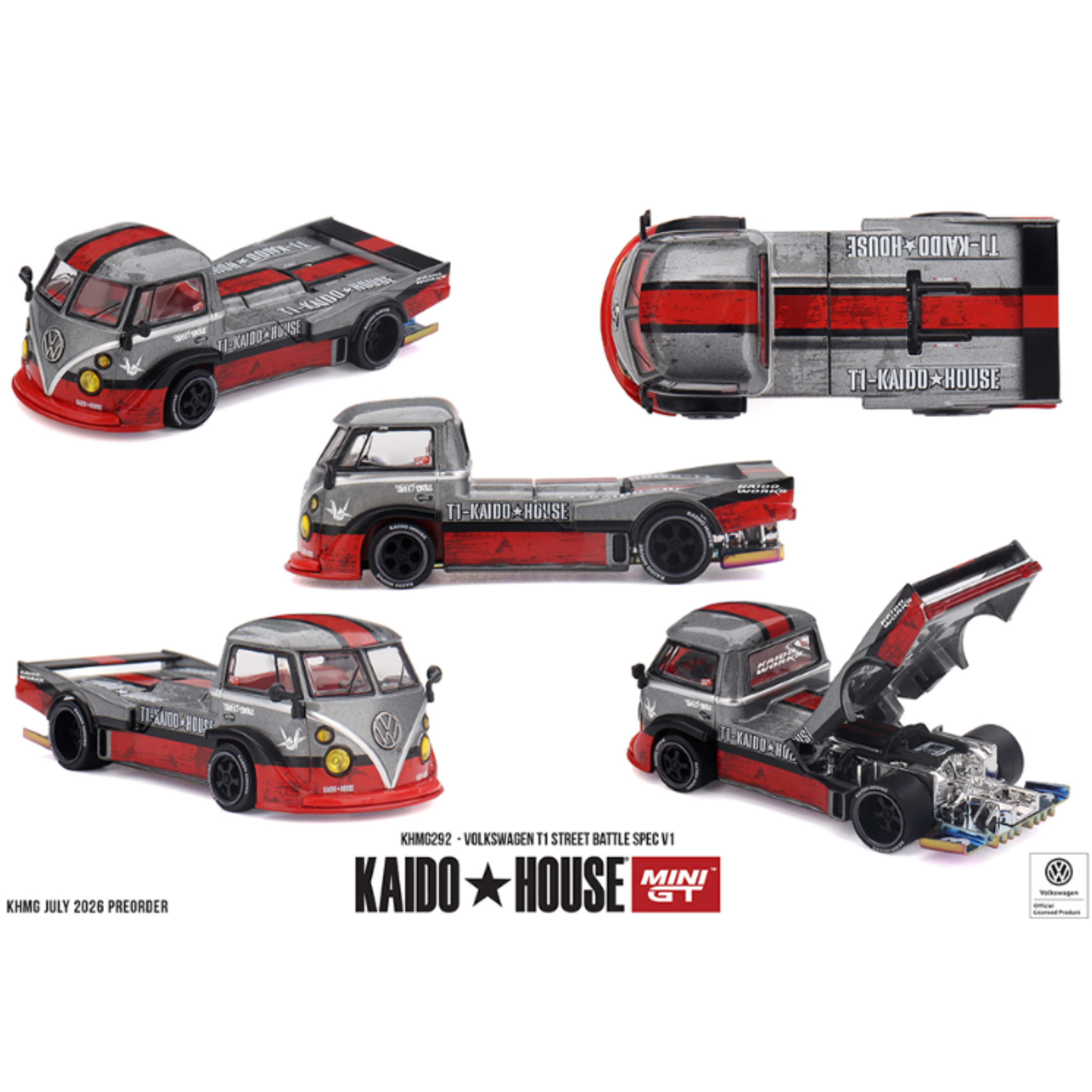 Kaido House x Mini GT Volkswagen T1 Street Battle Spec V1 (Preorder)