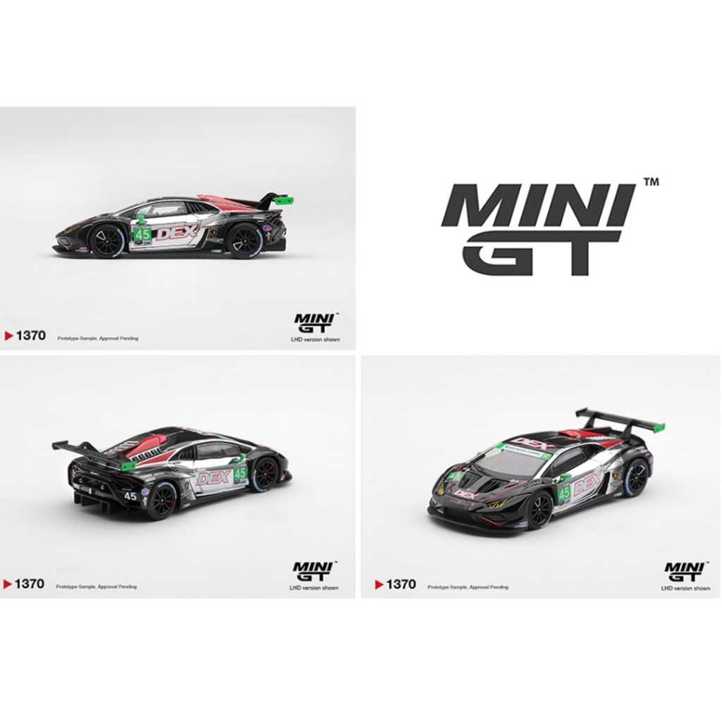 Mini GT Lamborghini Huracan GT3 EVO2 #45 DEX Wayne Taylor Racing 2025 IMSA Chevrolet Grand Prix Class Winner – Limited Edition (Preorder)