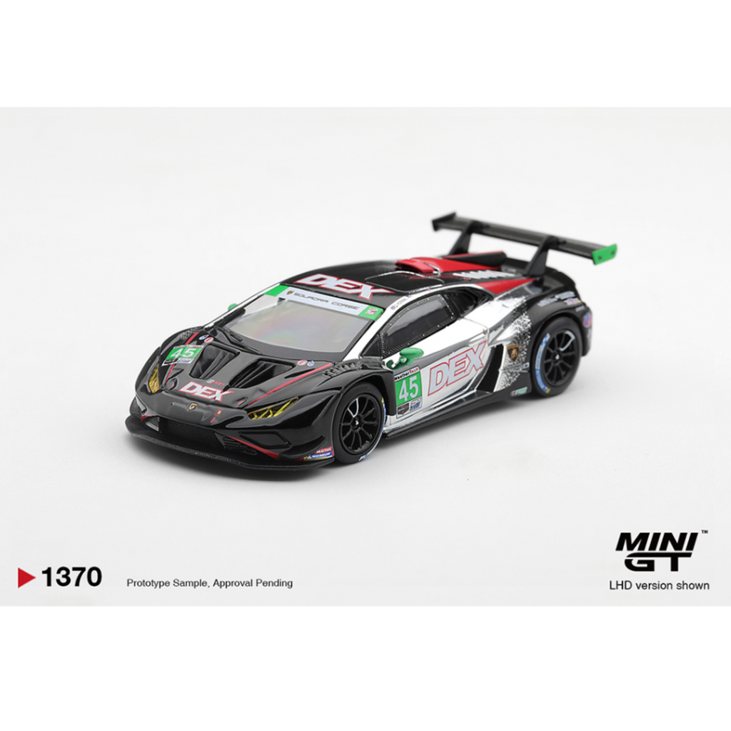 Mini GT Lamborghini Huracan GT3 EVO2 #45 DEX Wayne Taylor Racing 2025 IMSA Chevrolet Grand Prix Class Winner – Limited Edition (Preorder)