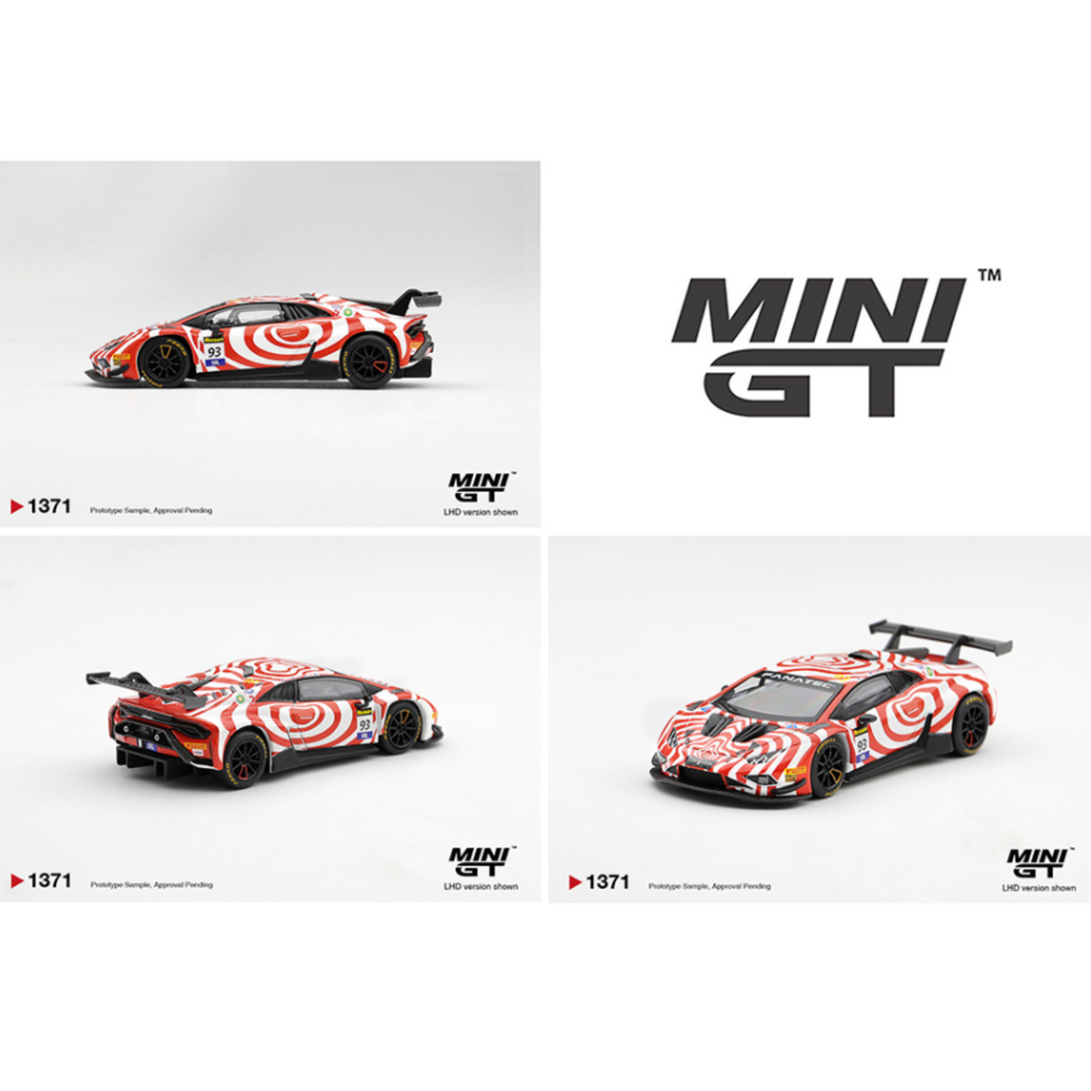 Mini GT Lamborghini Huracan GT3 EVO2 #93 Wall Racing 2025 Bathurst 12 hrs – Limited Edition (Preorder)