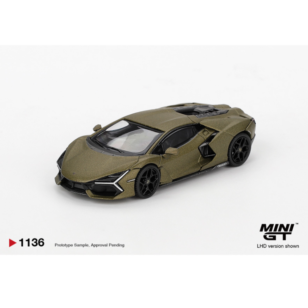 Mini GT Lamborghini Revuelto – Verde Gea Matte Green