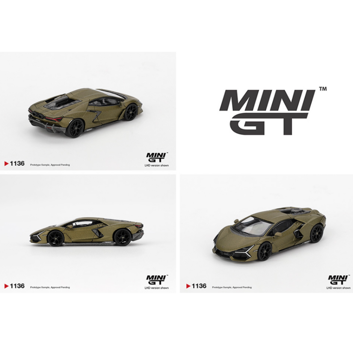 Mini GT Lamborghini Revuelto – Verde Gea Matte Green