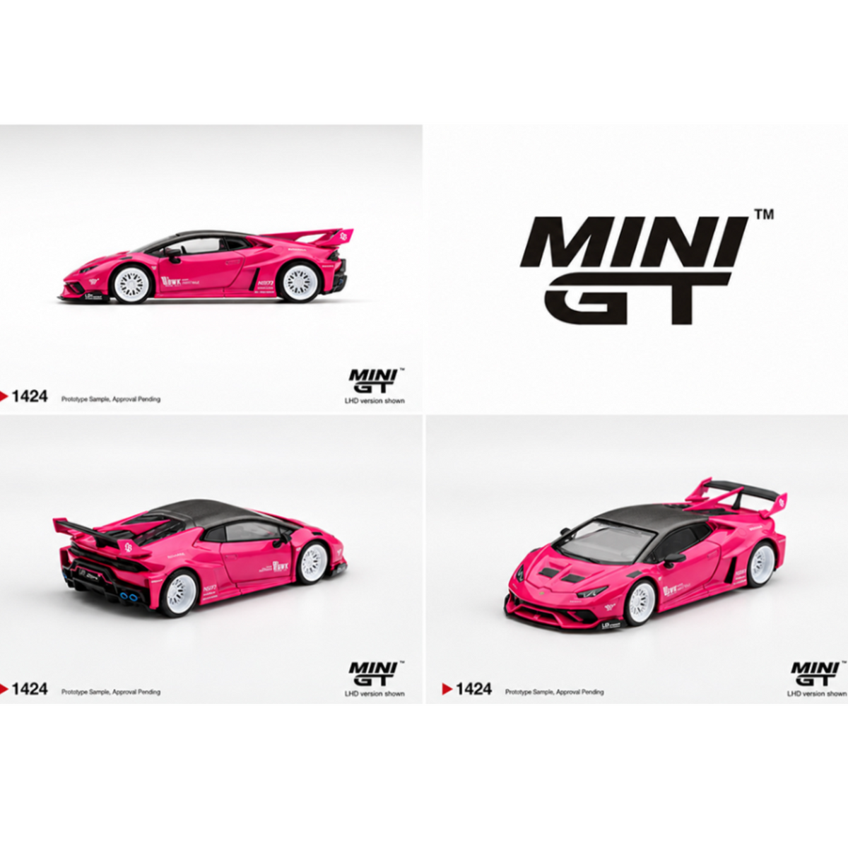 Mini GT LB★WORKS Lamborghini Huracán GT Ruby Purple – Limited Edition (Preorder)