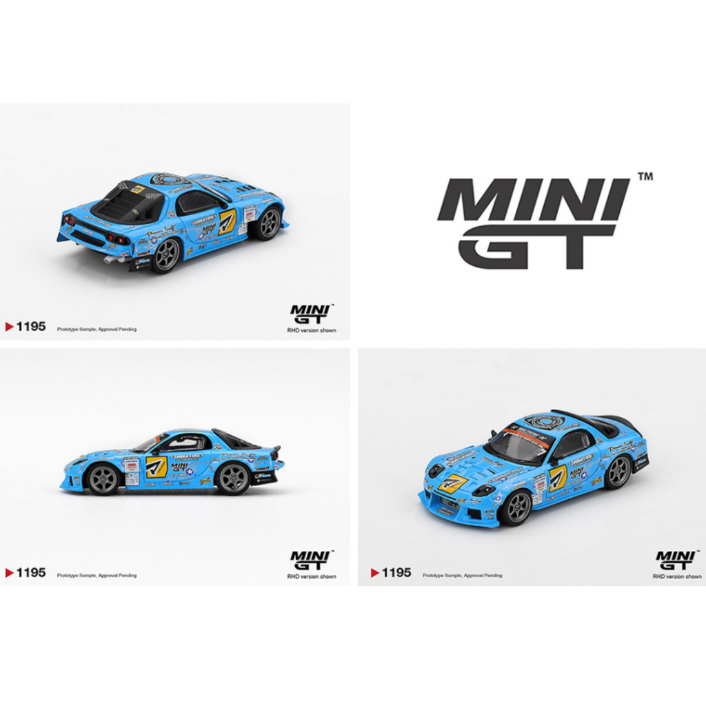 Mini GT Mazda RX-7 RE-Amemiya 2025 D1GP – Blue
