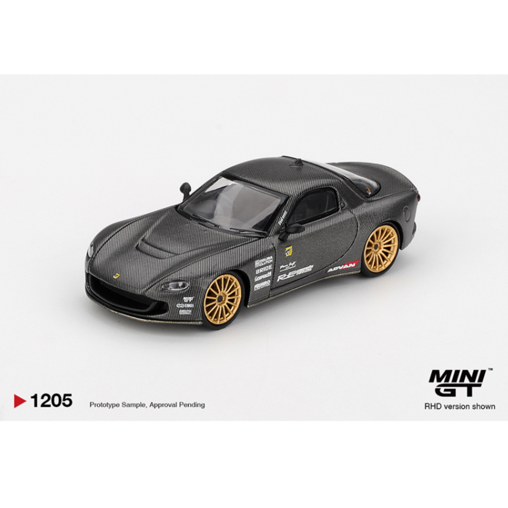 Mini GT Mazda RX-7 RE-Amemiya Matsukiyo KOKU 3 Rotor NA-7 TAS 2025 Best Tuned Car Award – Carbon