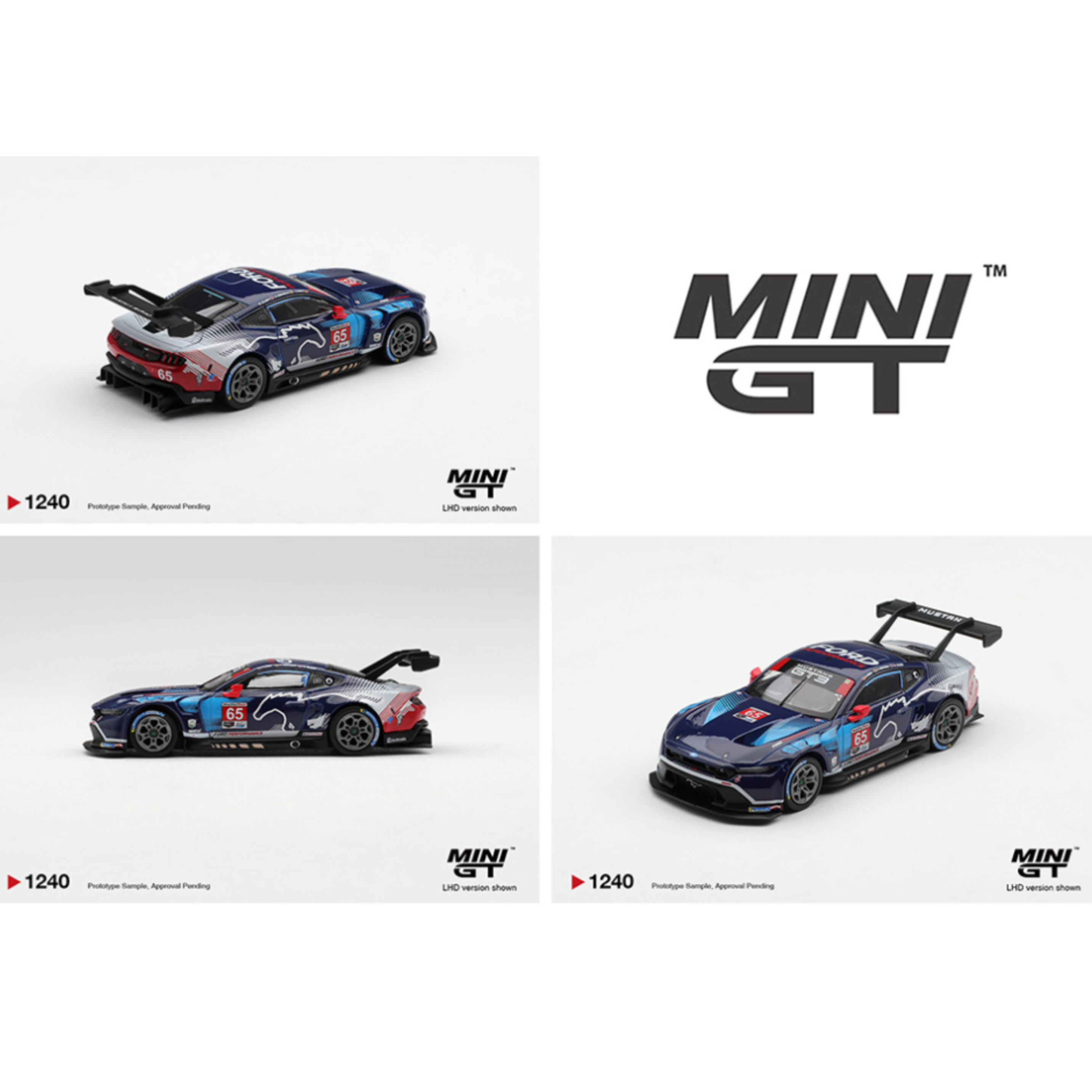Mini GT Ford Mustang GT3 #65 Ford Multimatic Motorsports 2025 IMSA Daytona 24 Hrs Winner- Limited Edition (Preorder)