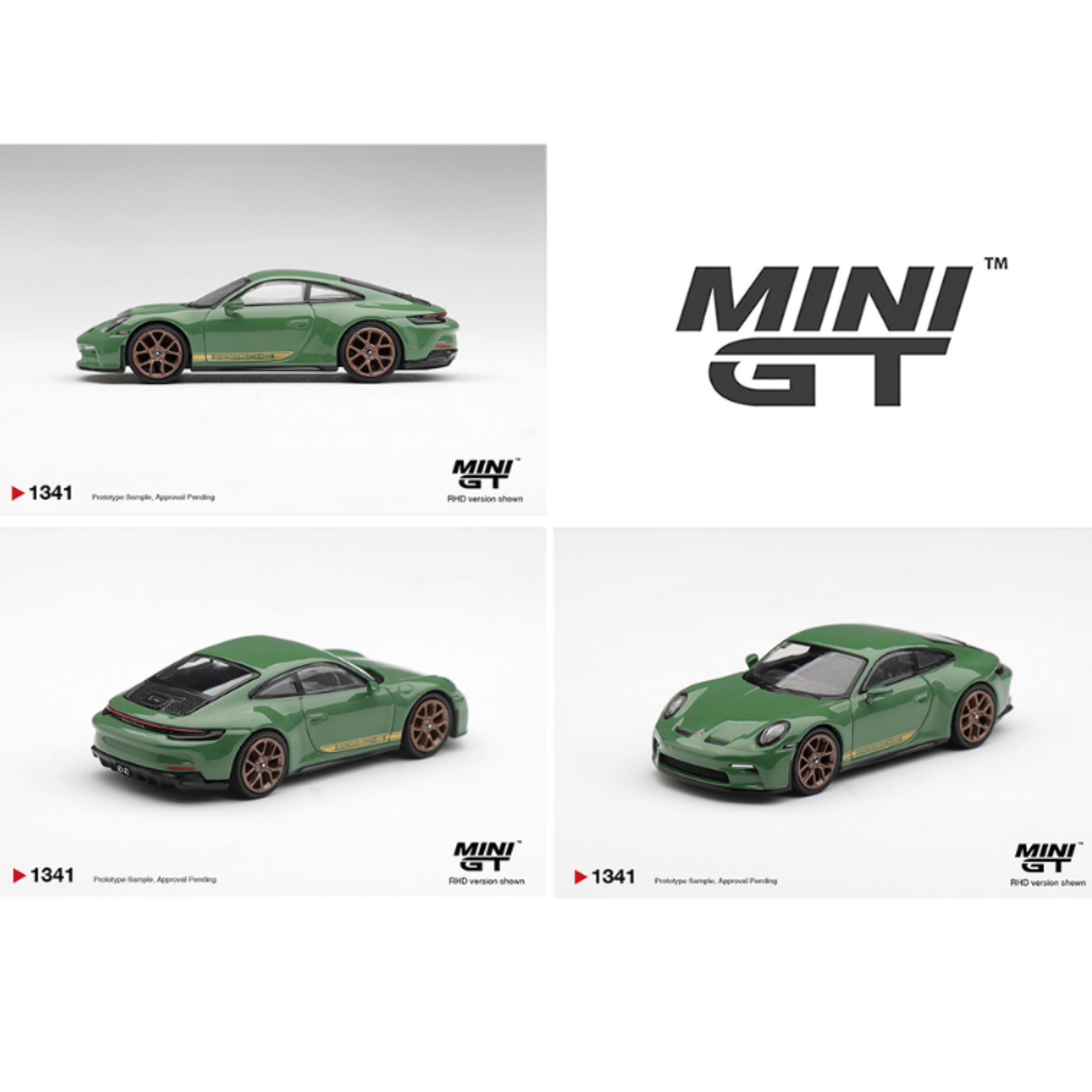 Mini GT Porsche 911 (992) GT3 Touring – Auratium Green – Limited Edition (Preorder)