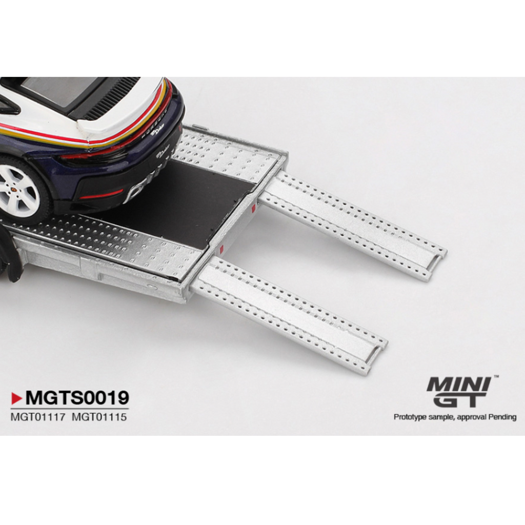 Mini GT Porsche 911 Dakar #718 / Volkswagen ID. Buzz Porsche Centrum Gelderland Roughroads Set