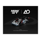 Mini GT Porsche 911 GT3 R (992) #77 AO Racing “Skeleton Rexy” 2026 IMSA Petit Le Mans – (Glow in the Dark) – Limited Edition (Preorder)