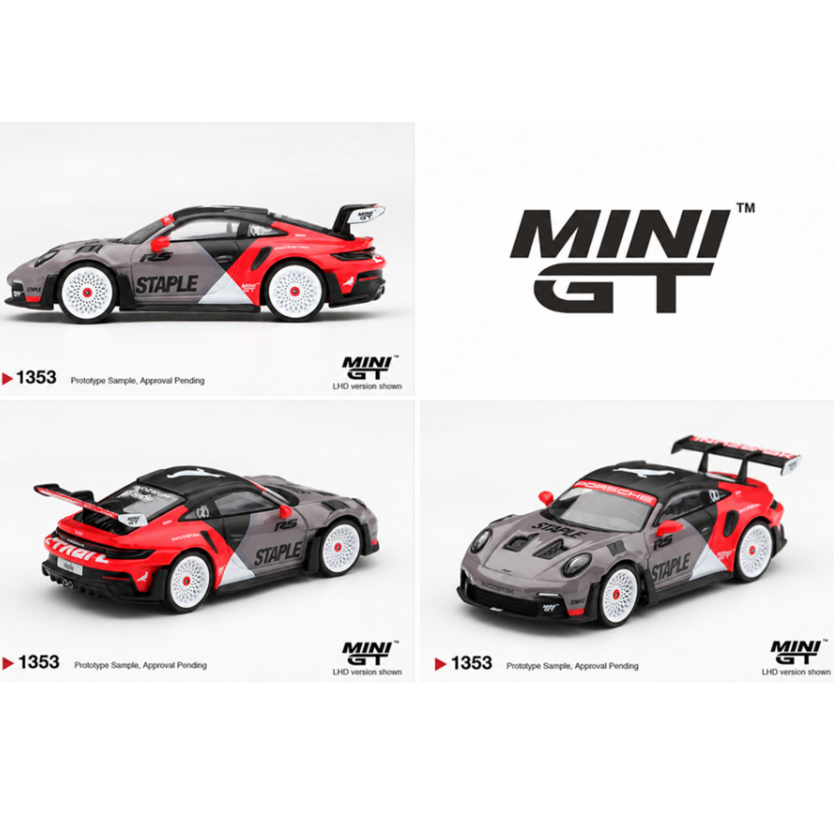 Mini GT Porsche 911 GT3 RS STAPLE x INOZETEK – Limited Edition (Preorder)