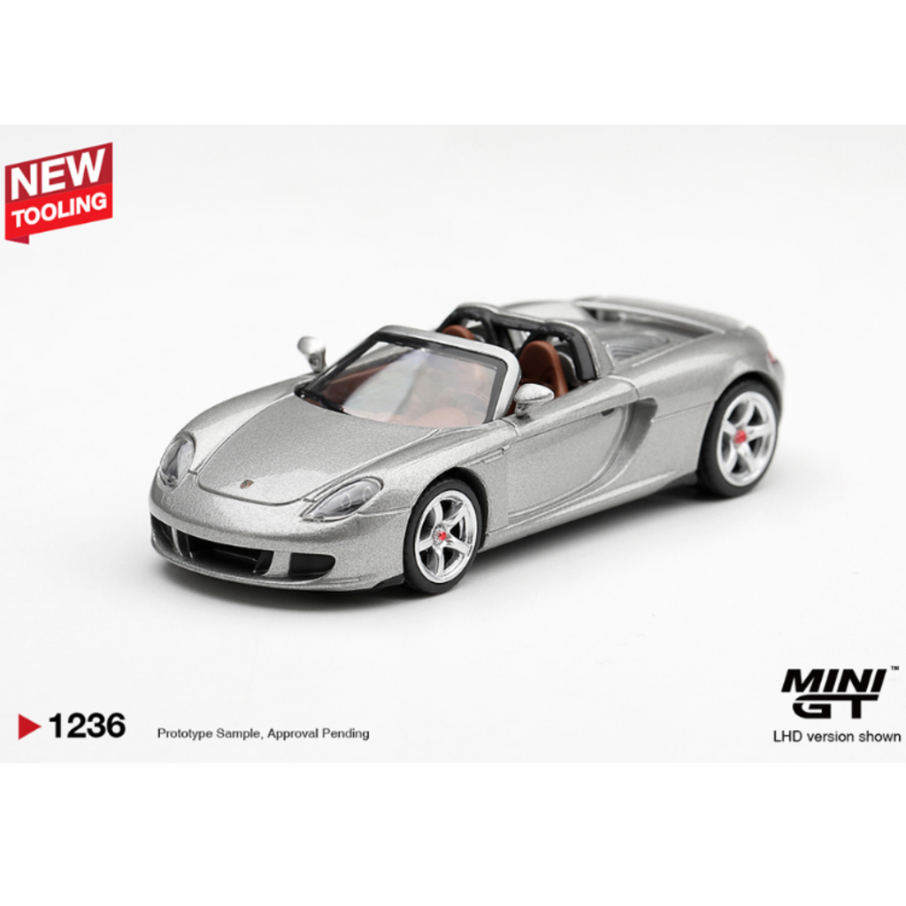 Mini GT Porsche Carrera GT – Silver – Limited Edition (Preorder)