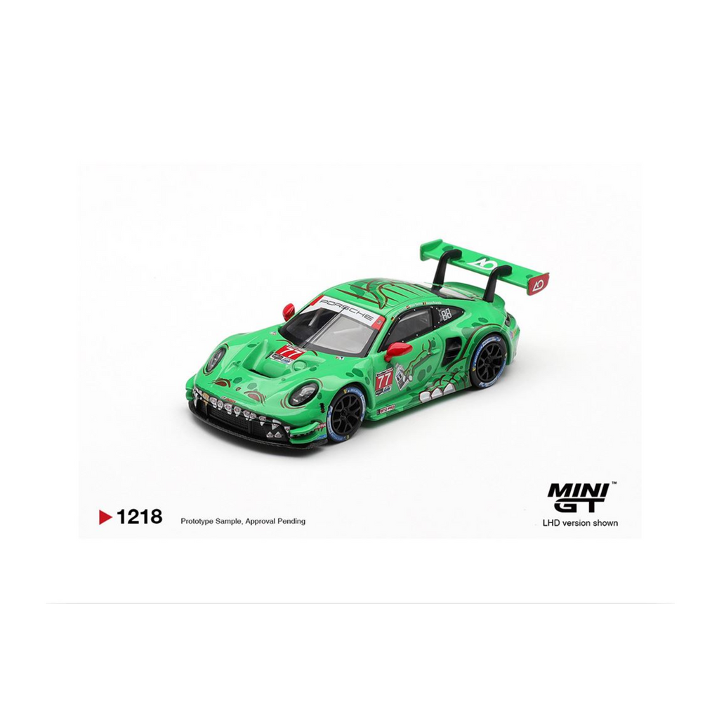 Mini GT Porsche 911 GT3 R (992) #77 Rexy AO Racing 2025 IMSA Sebring 12 Hrs Class Winner (Preorder)