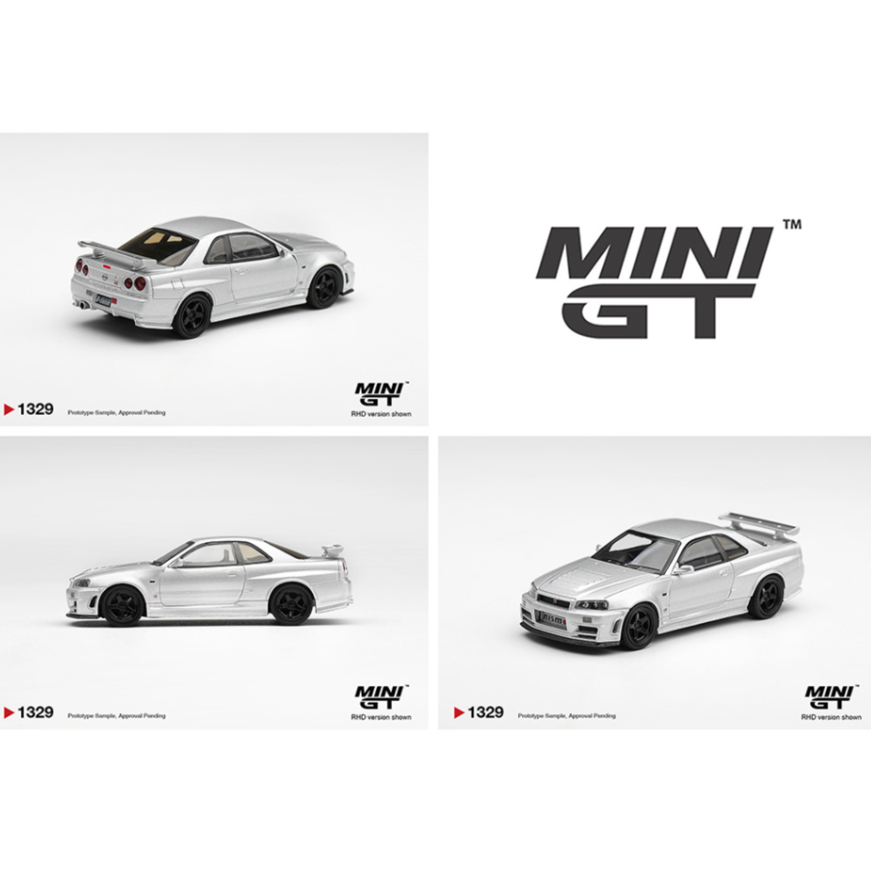 Mini GT Nissan NISMO R34GT-R Z-tune Silver – Limited Edition (Preorder)