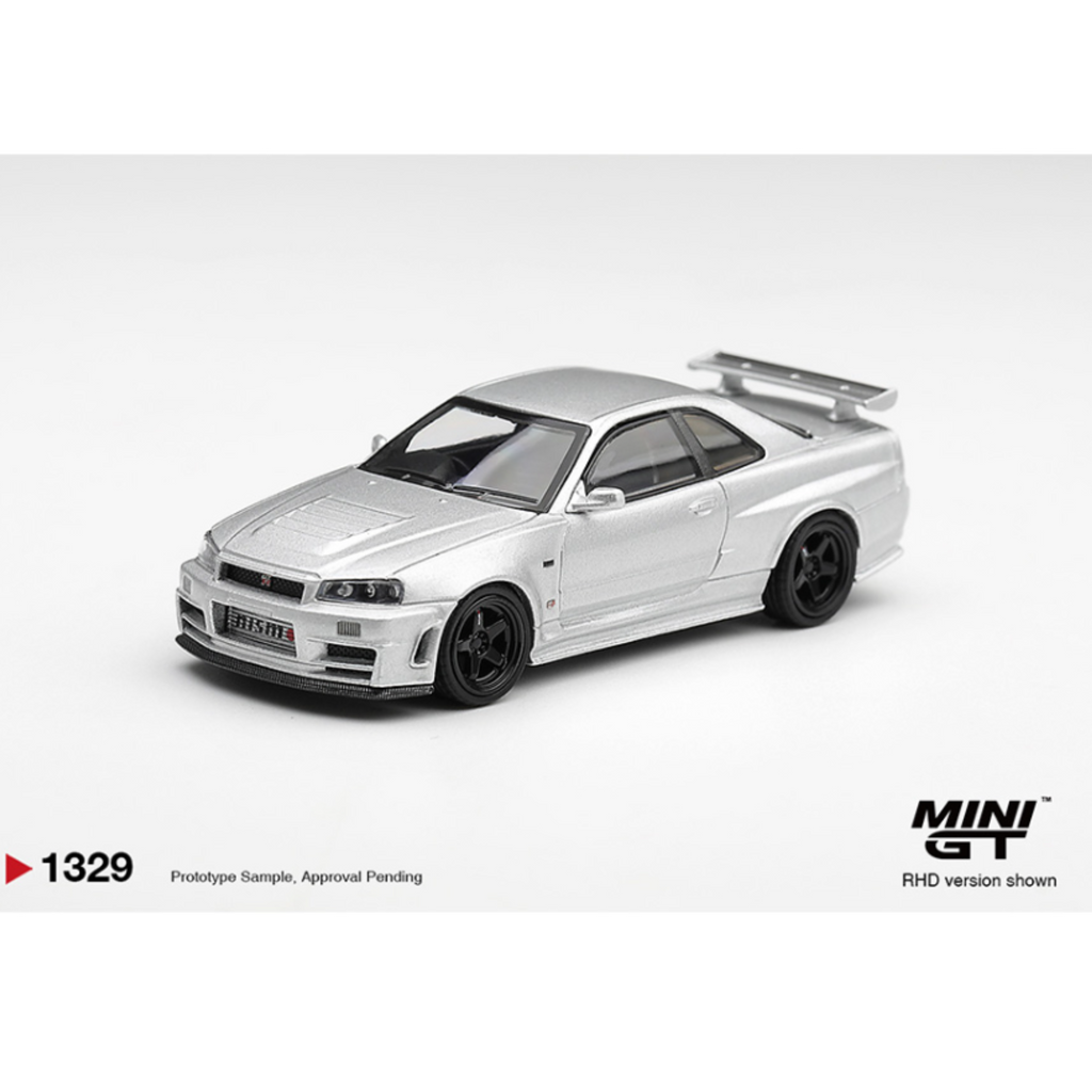 Mini GT Nissan NISMO R34GT-R Z-tune Silver – Limited Edition (Preorder)