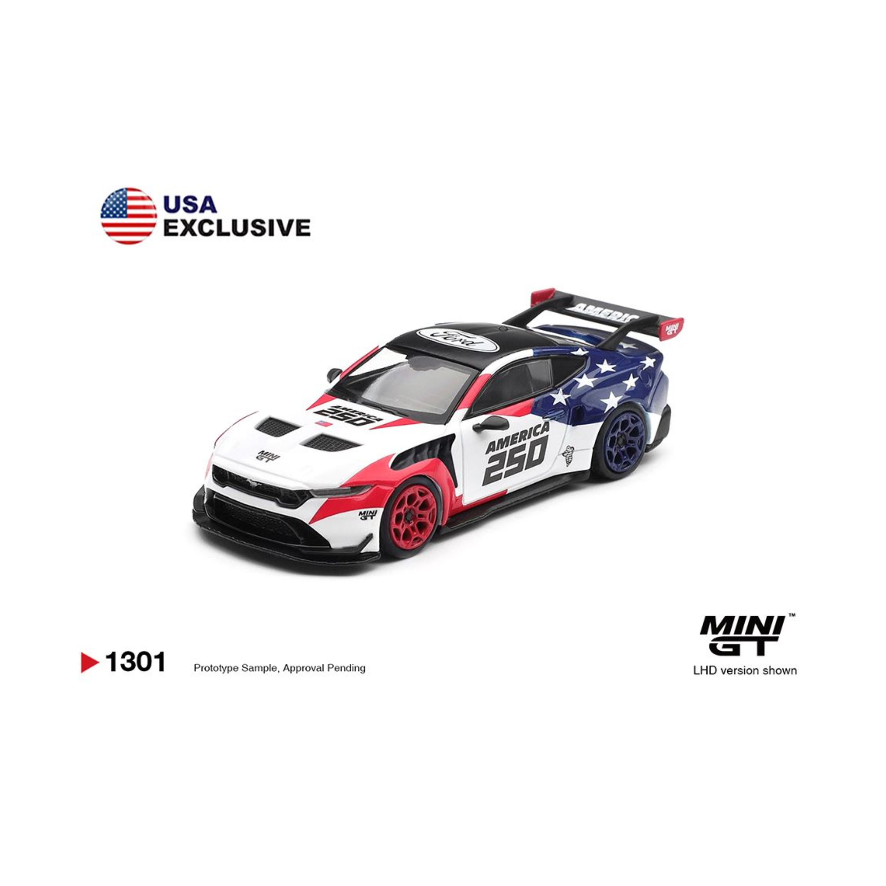 Mini GT Ford Mustang GTD America 250 USA Exclusive LHD- Limited Edition (Preorder)
