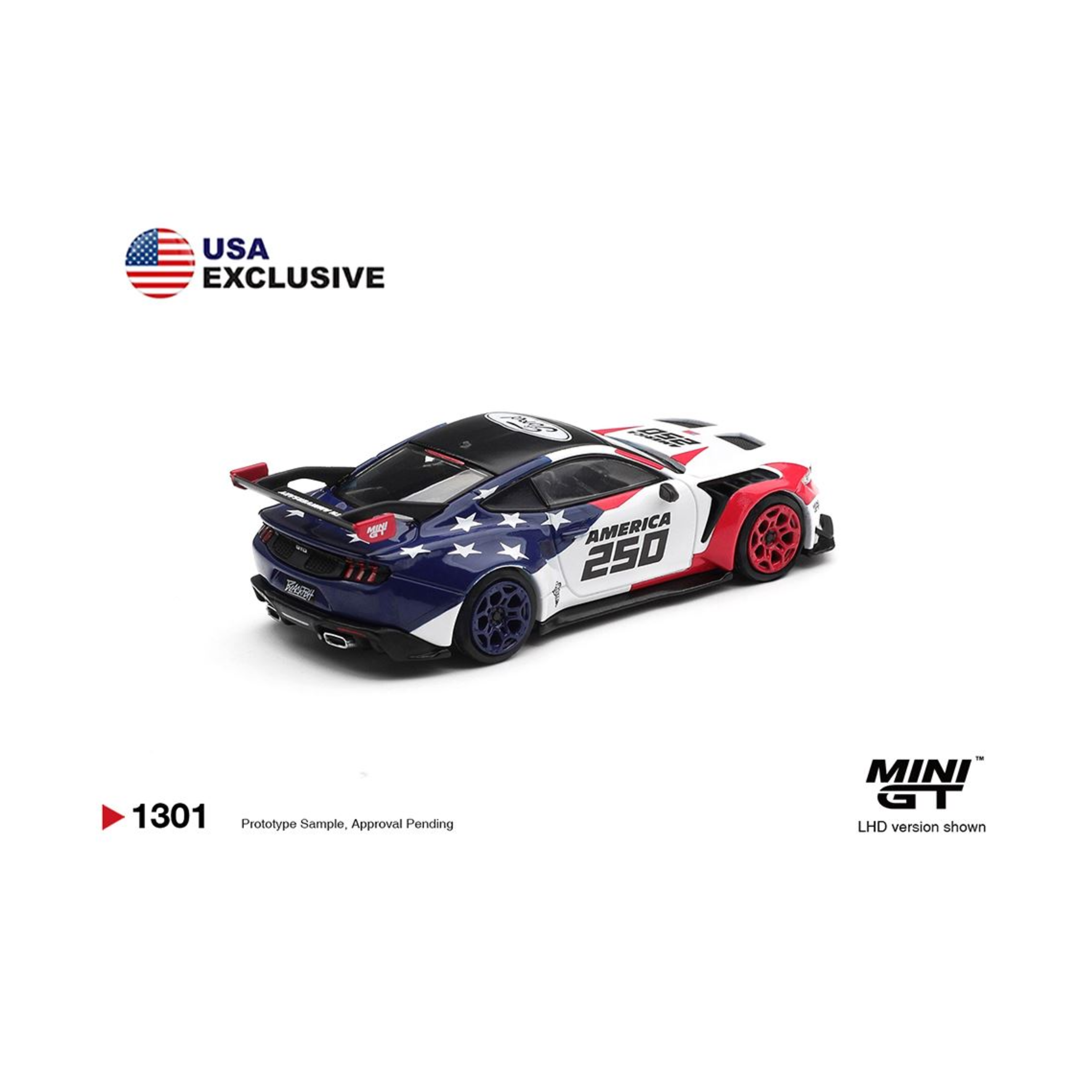 Mini GT Ford Mustang GTD America 250 USA Exclusive LHD- Limited Edition (Preorder)