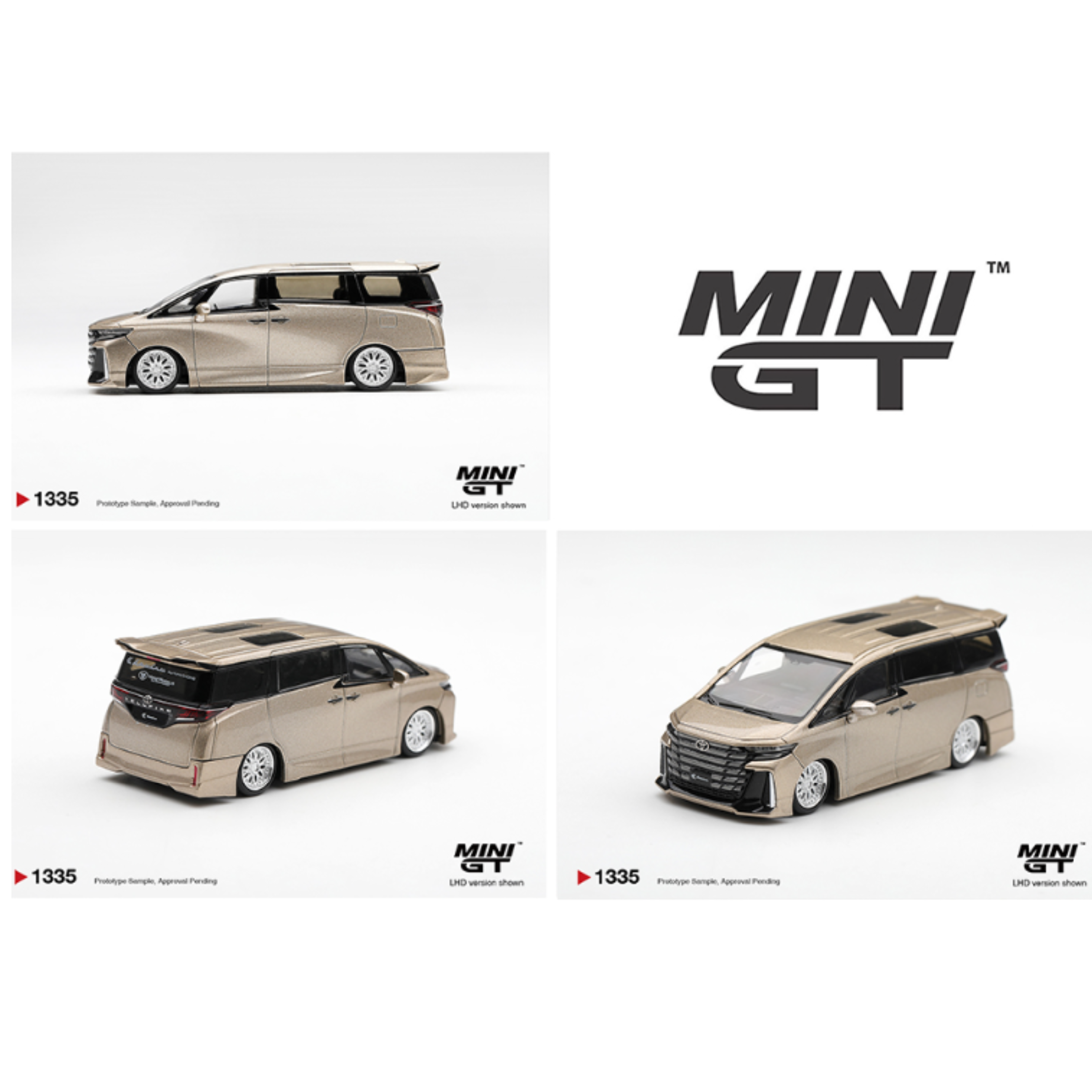 Mini GT Toyota Vellfire 40 KUHL – Gold Metallic- Limited Edition (Preorder)