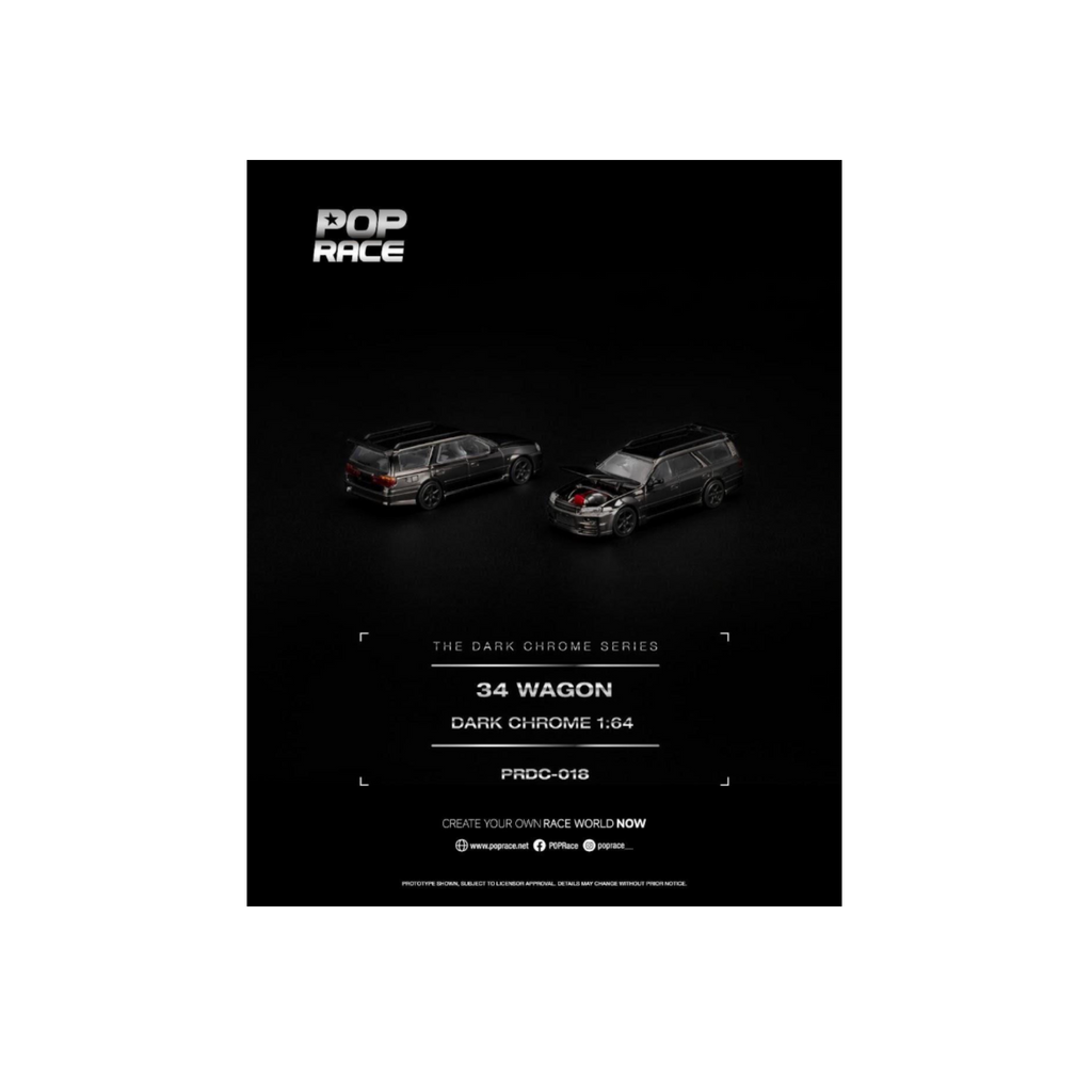 Pop Race R34 Wagon Dark Chrome (Preorder)