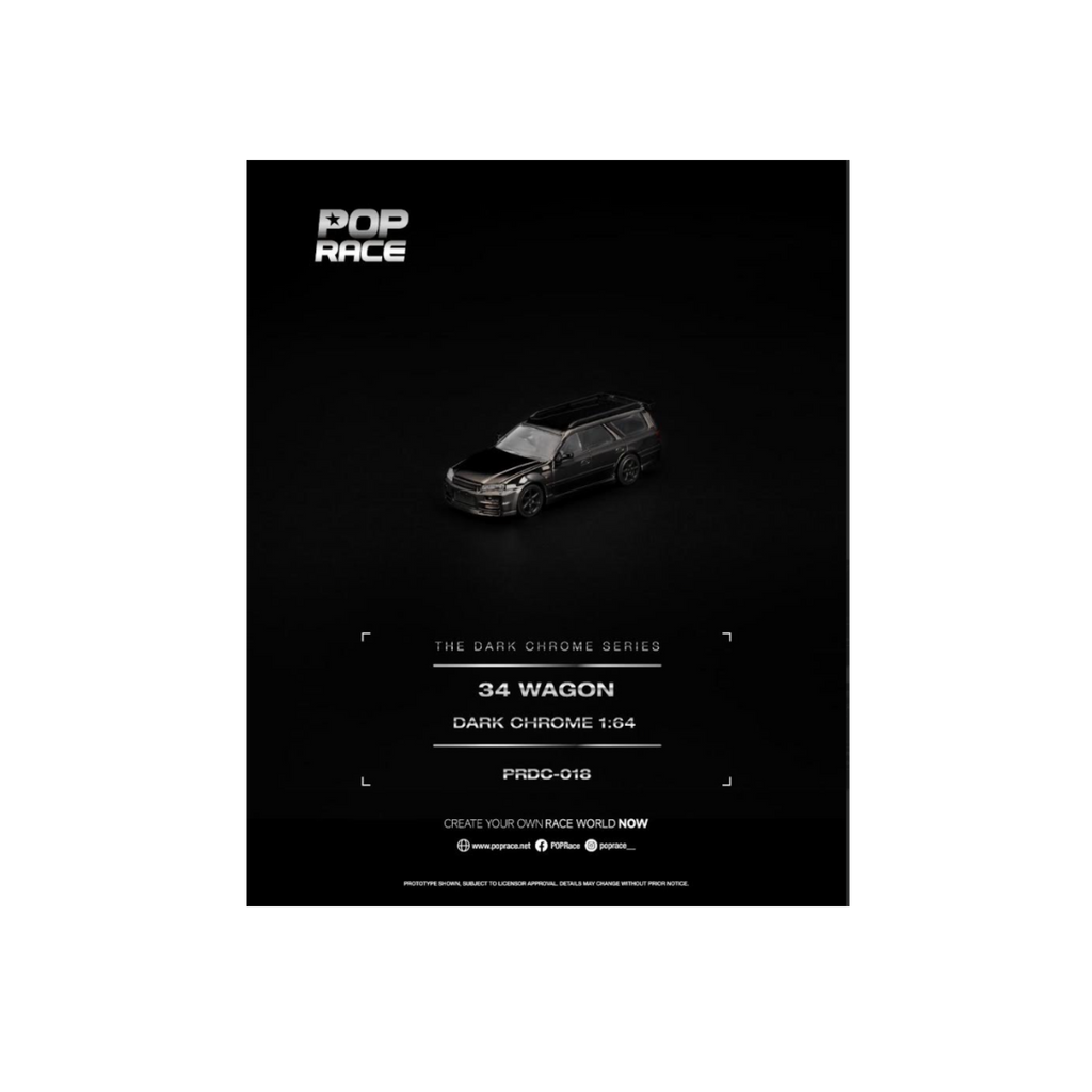 Pop Race R34 Wagon Dark Chrome (Preorder)