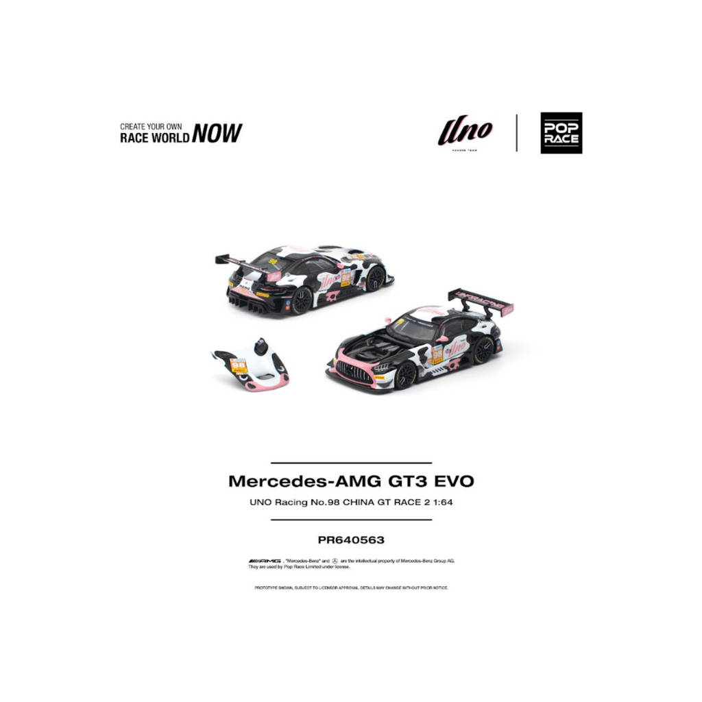Pop Race Mercedes-AMG GT3 EVO UNO Racing No.98 China GT Race 2 "Momo" (Preorder)
