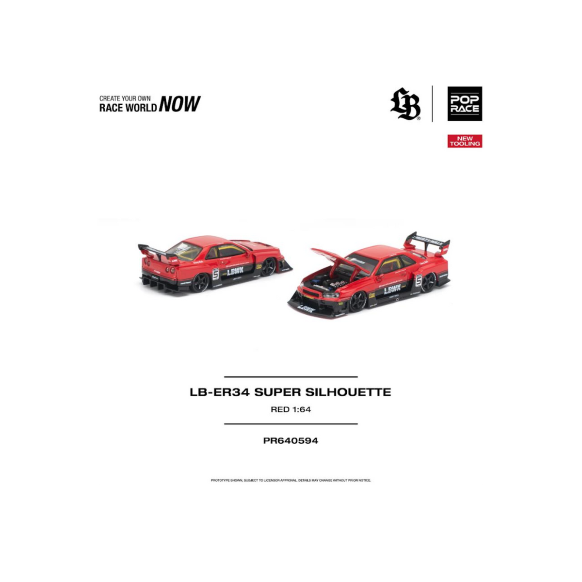 Pop Race LB-ER34 Super Silhouette - Red (Preorder)