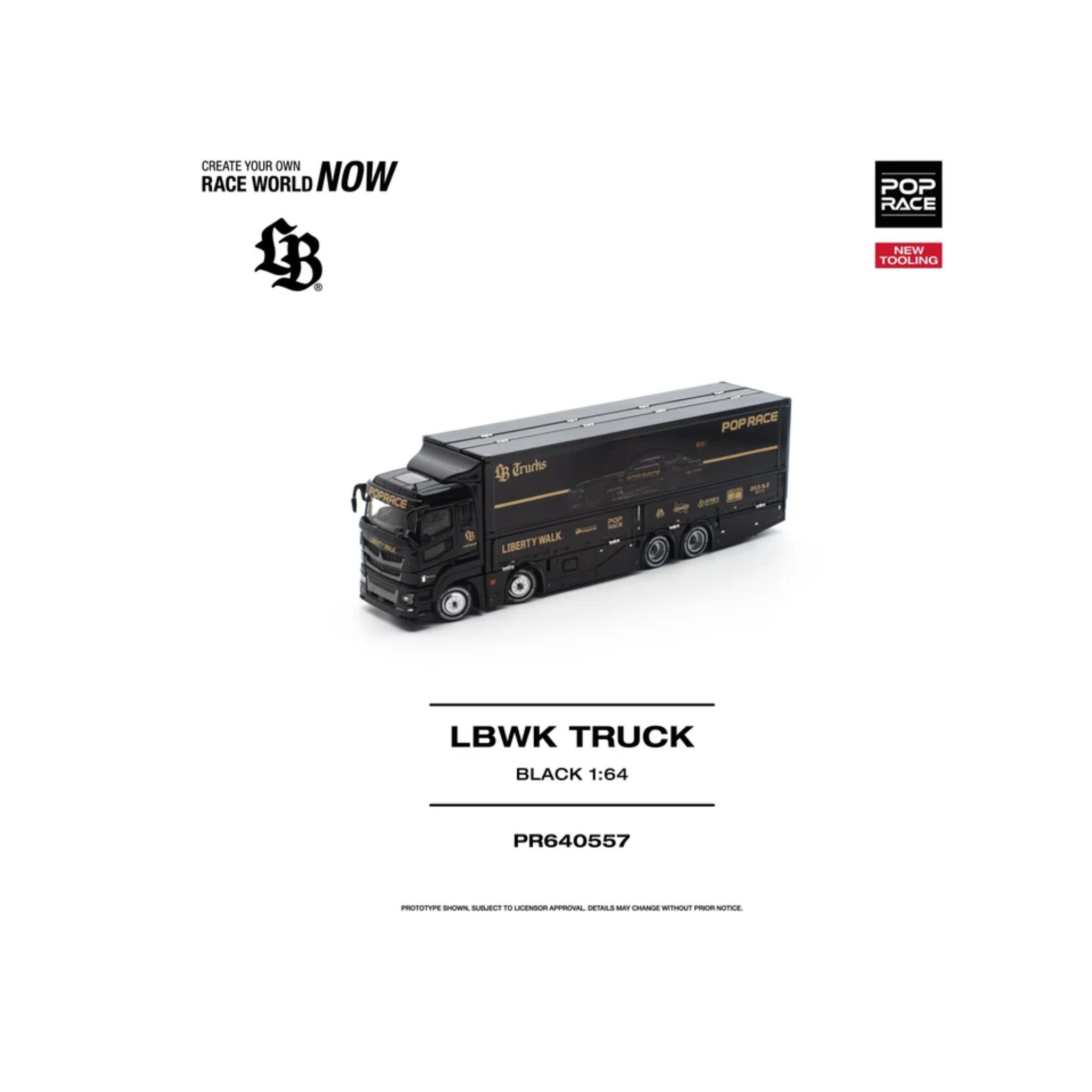 Pop Race LBWK Truck - Black PR640557 (Preorder)