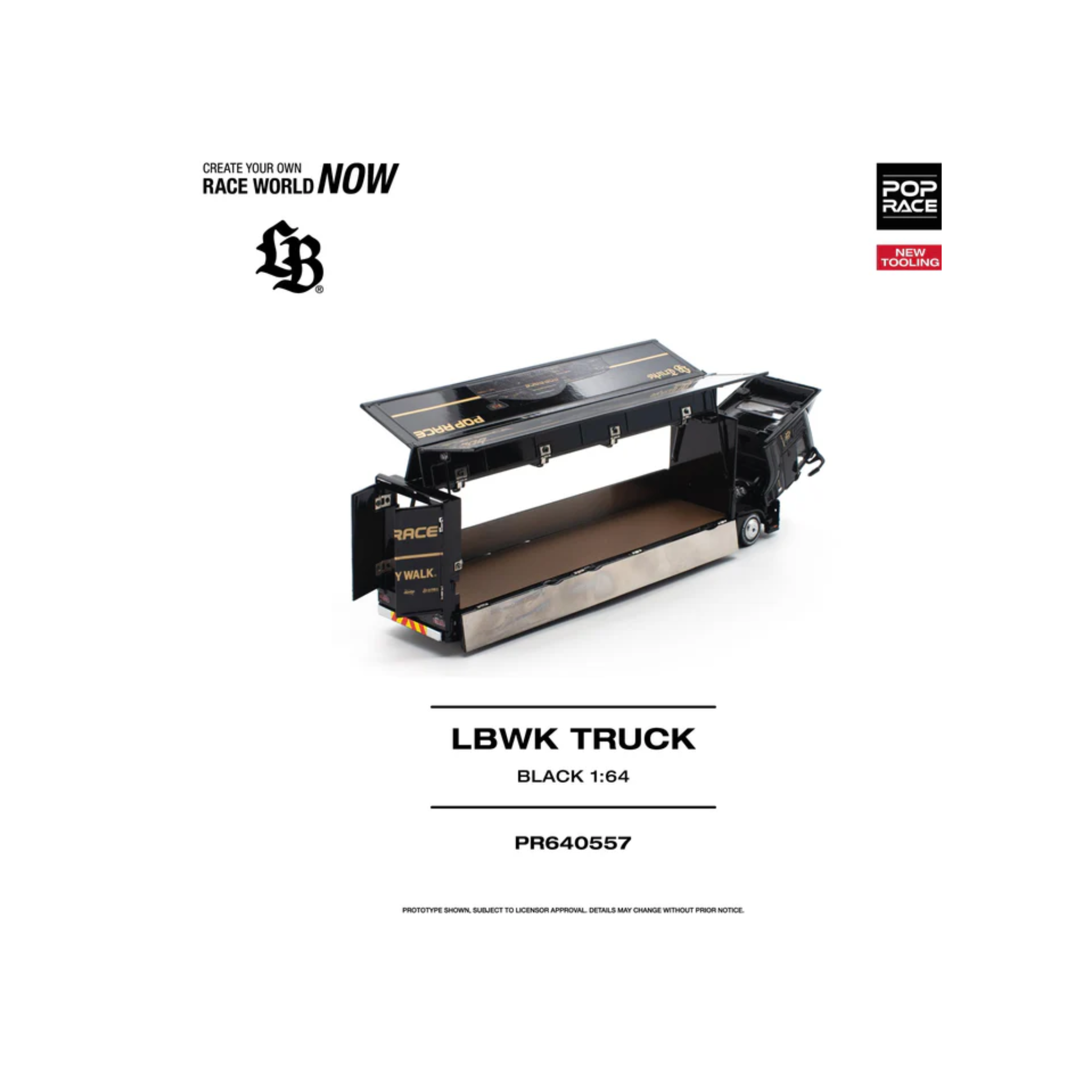 Pop Race LBWK Truck - Black PR640557 (Preorder)