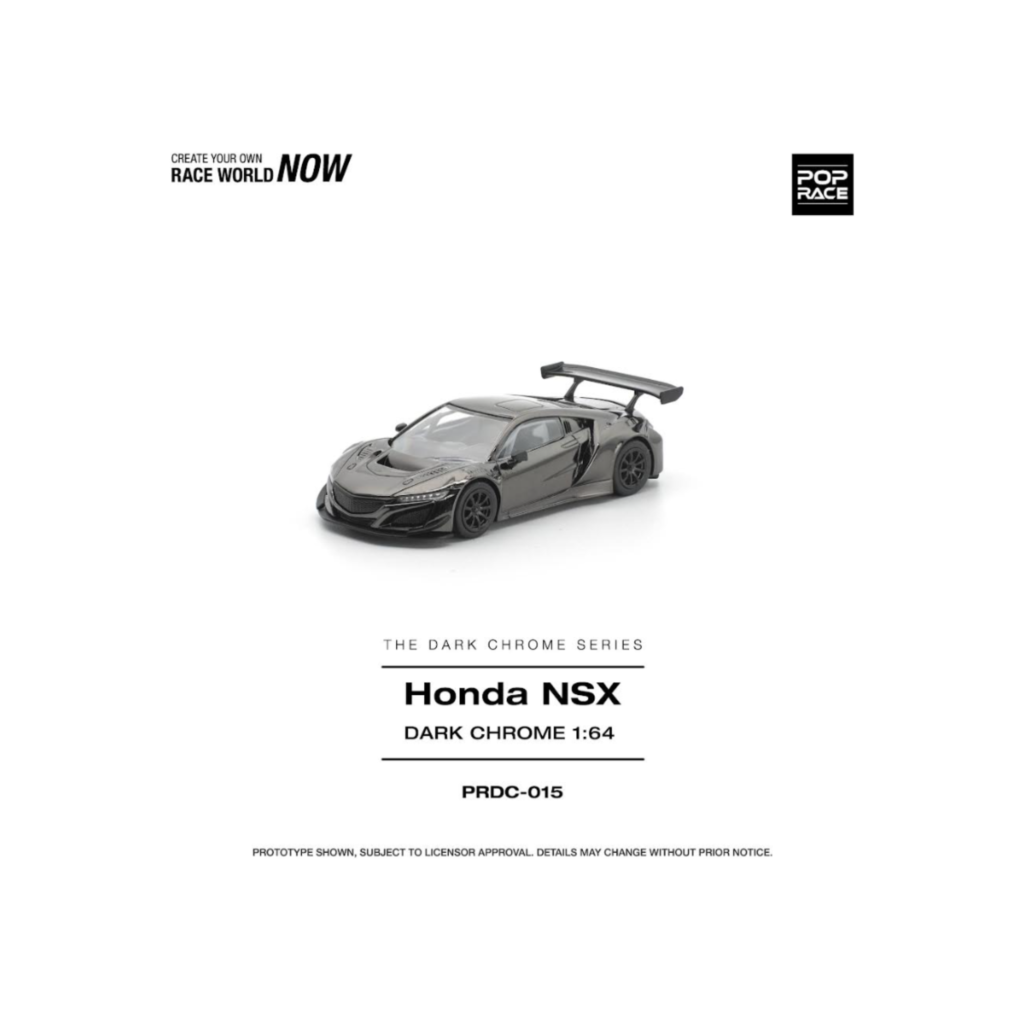 Pop Race Honda NSX GT3 EV022 - Dark Chrome (Preorder)