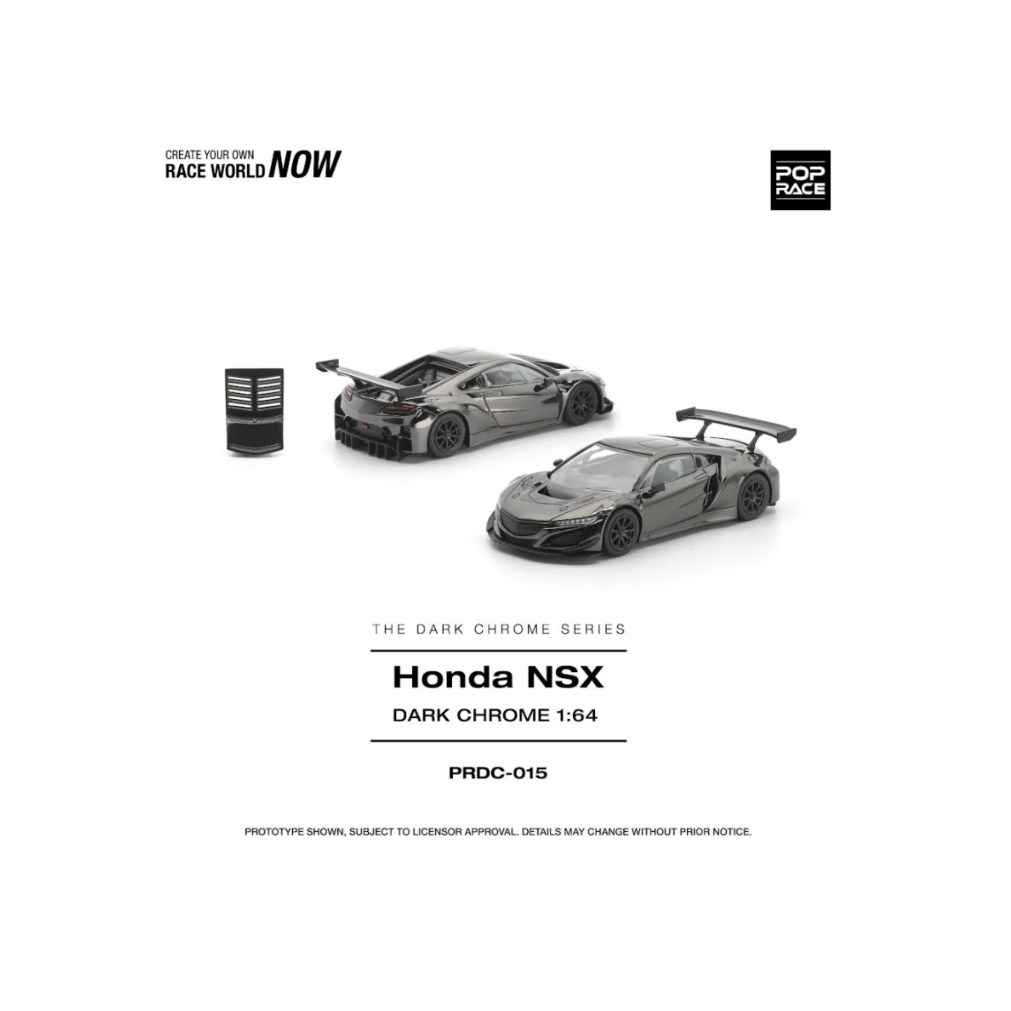 Pop Race Honda NSX GT3 EV022 - Dark Chrome (Preorder)