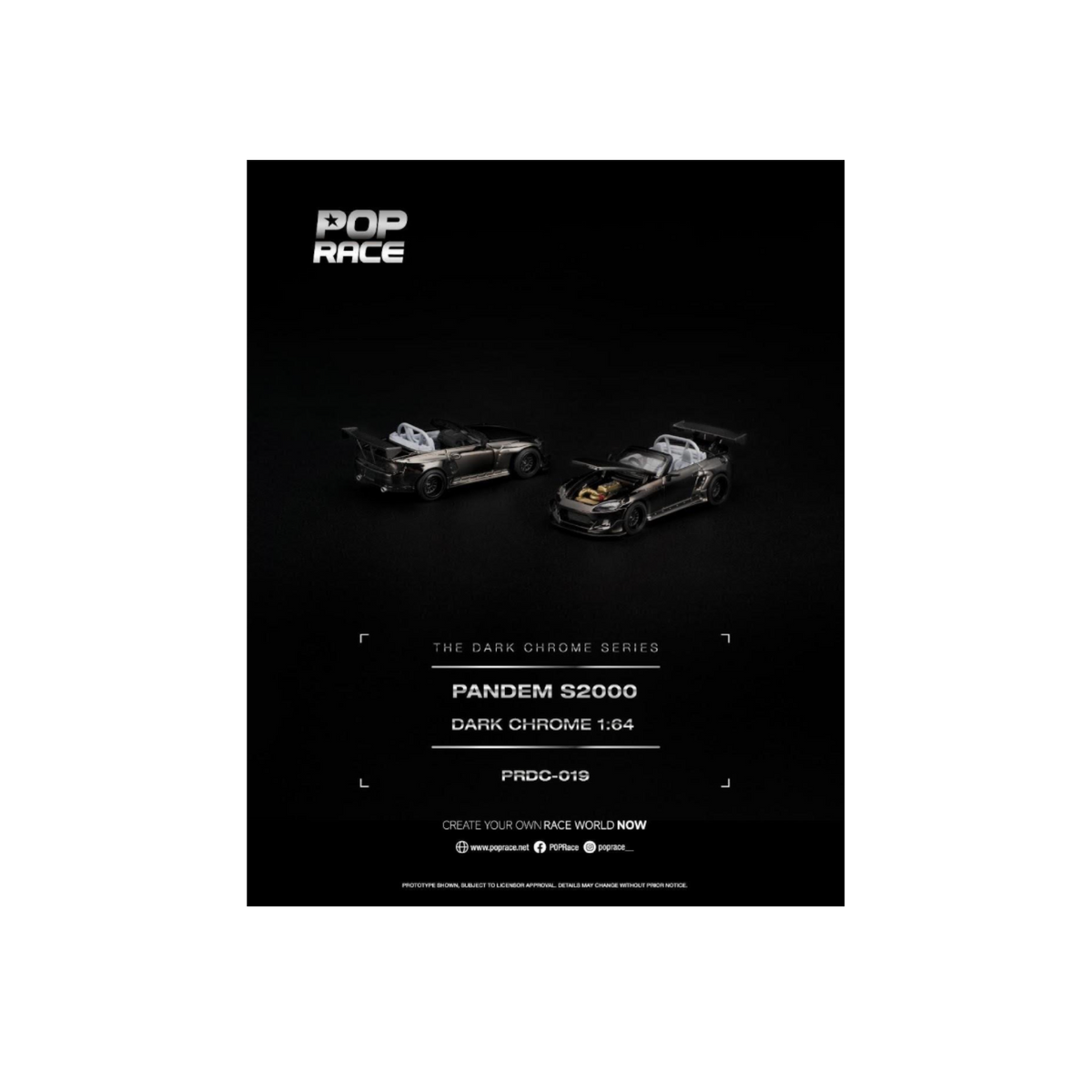 Pop Race Pandem S2000 Dark Chrome (Preorder)