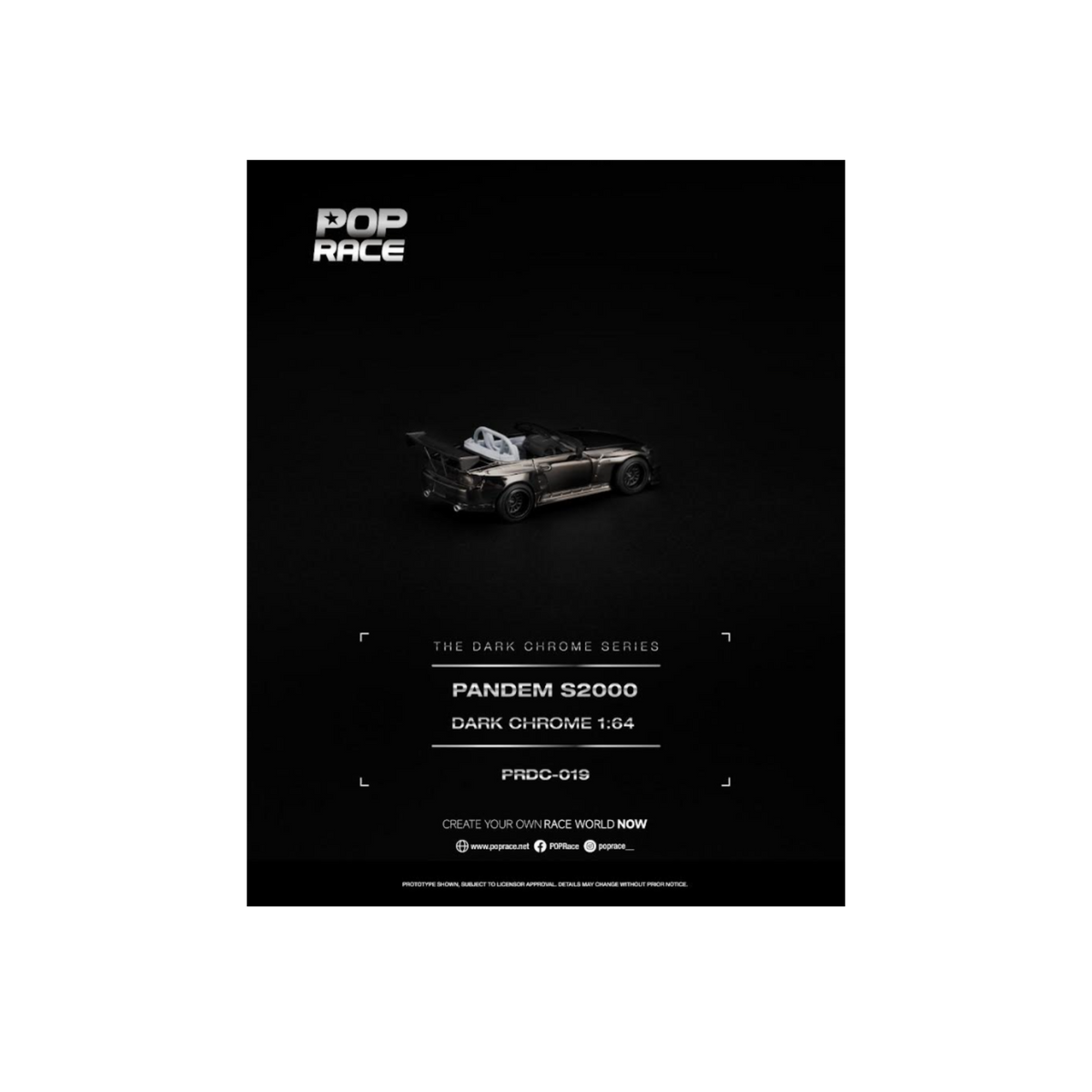 Pop Race Pandem S2000 Dark Chrome (Preorder)