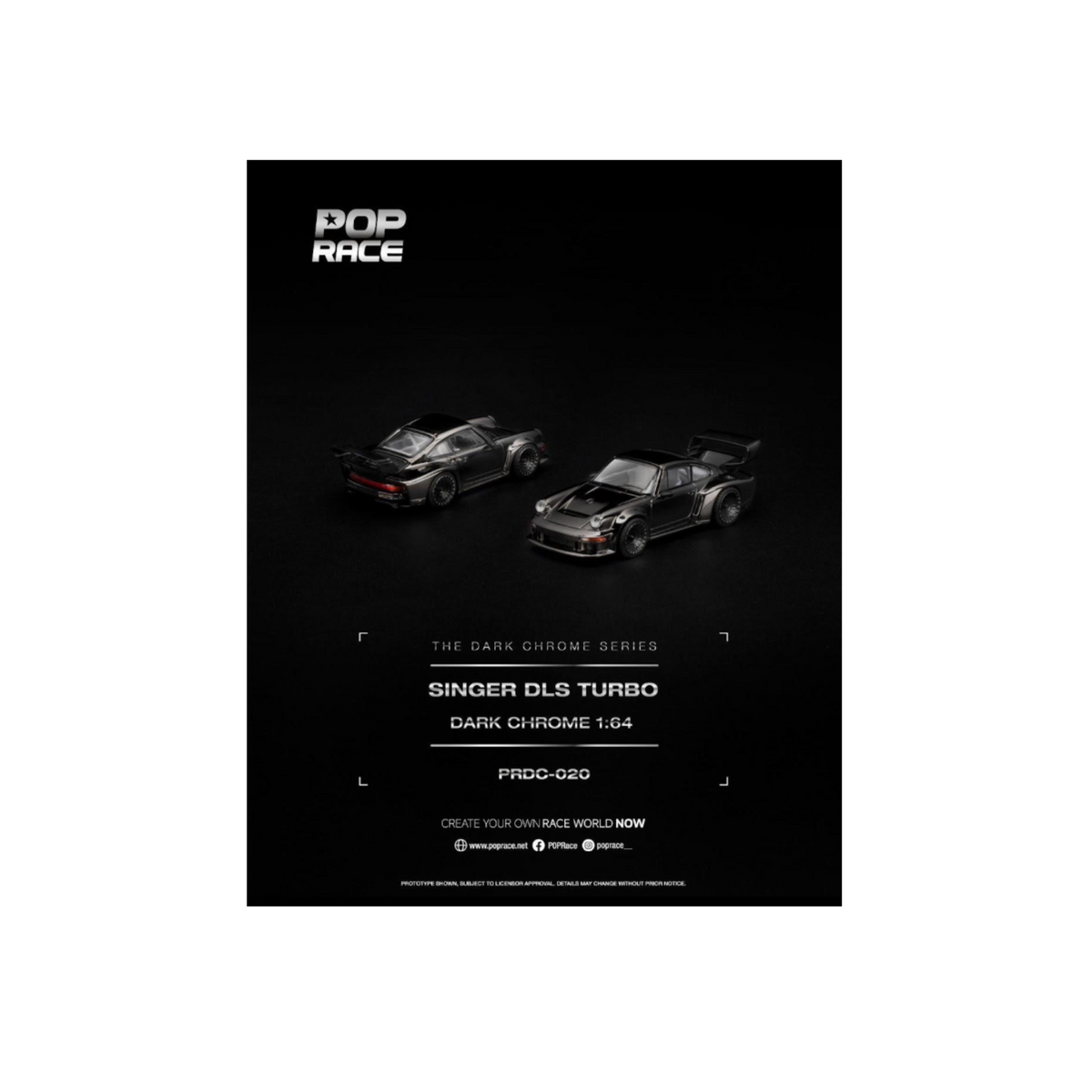 Pop Race Singer DLS Turbo - Dark Chrome (Preorder)