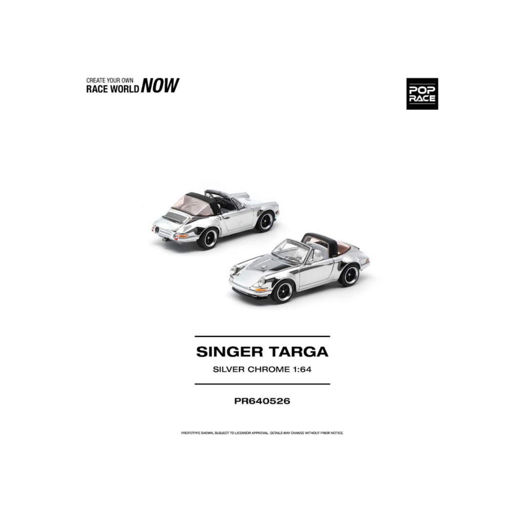 Pop Race Singer Targa - Silver Chrome (Preorder)
