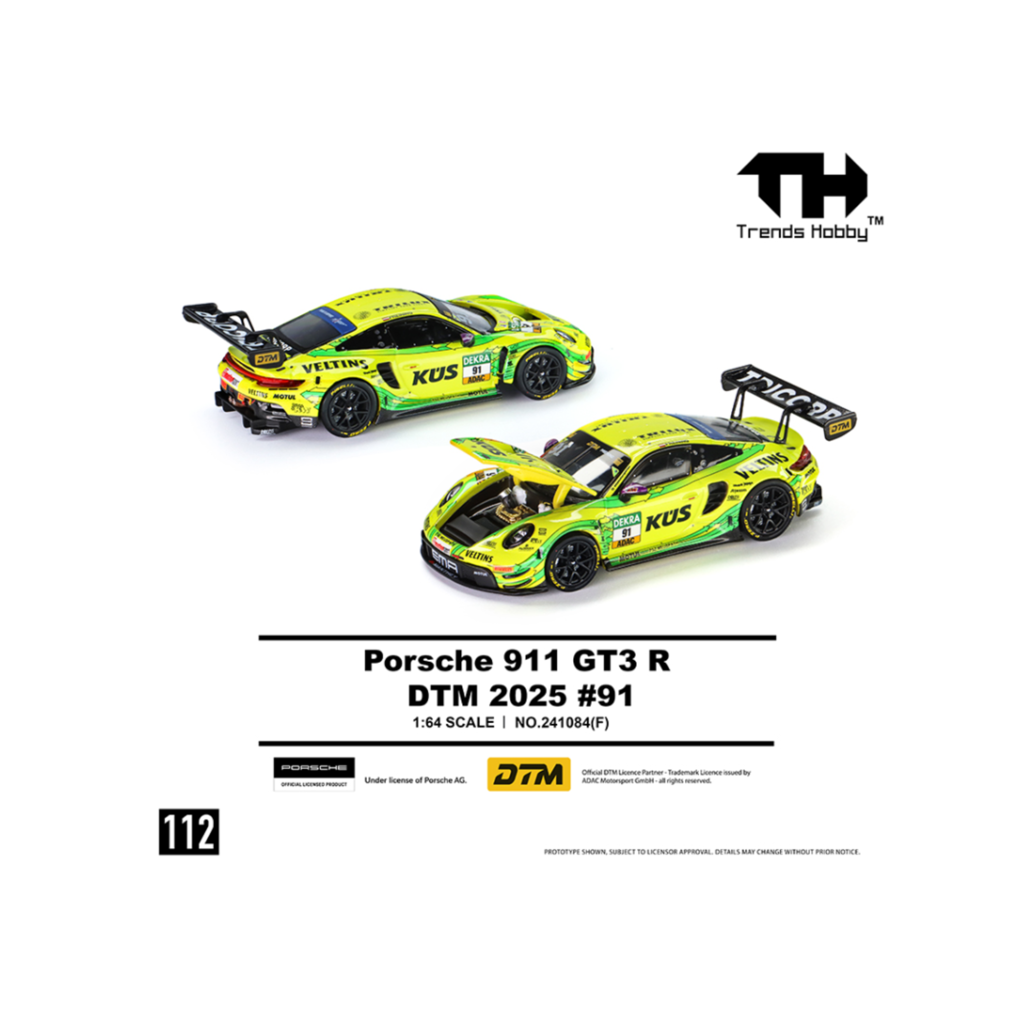 Trends Hobby Porsche 911 GT3 R – DTM #91 2025 – Limited Edition (Preorder)