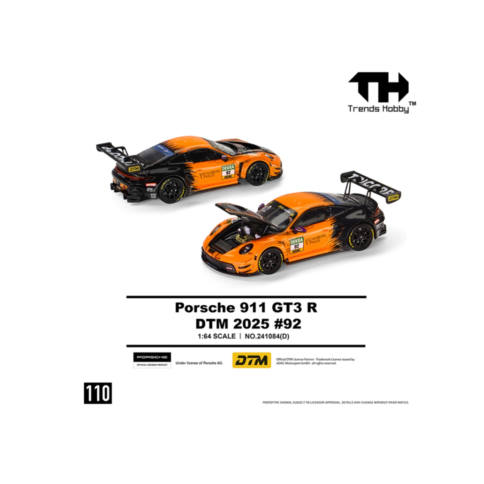 Trends Hobby Porsche 911 GT3 R – DTM #92 2025 – Limited Edition (Preorder)