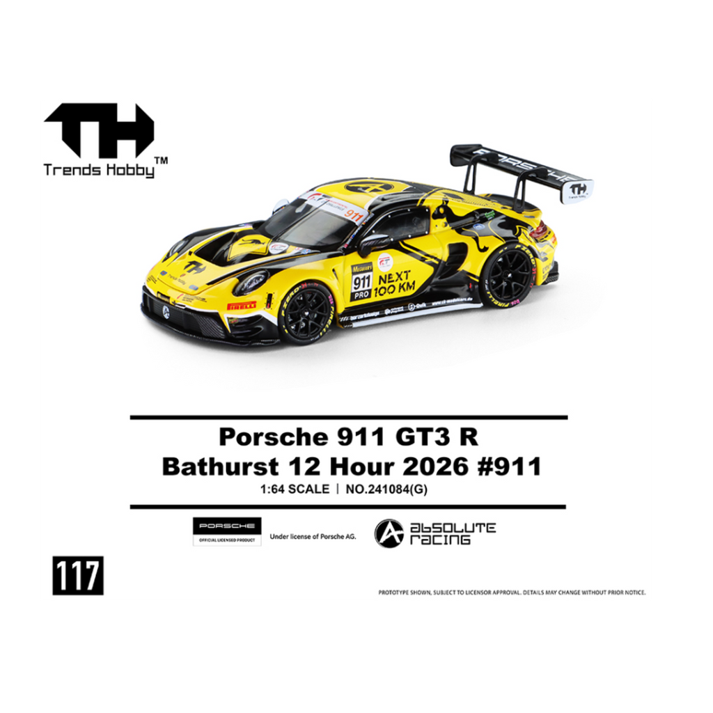 Trends Hobby Porsche GT3 R – Bathurst 12 Hr 2026 #911 (Preorder)