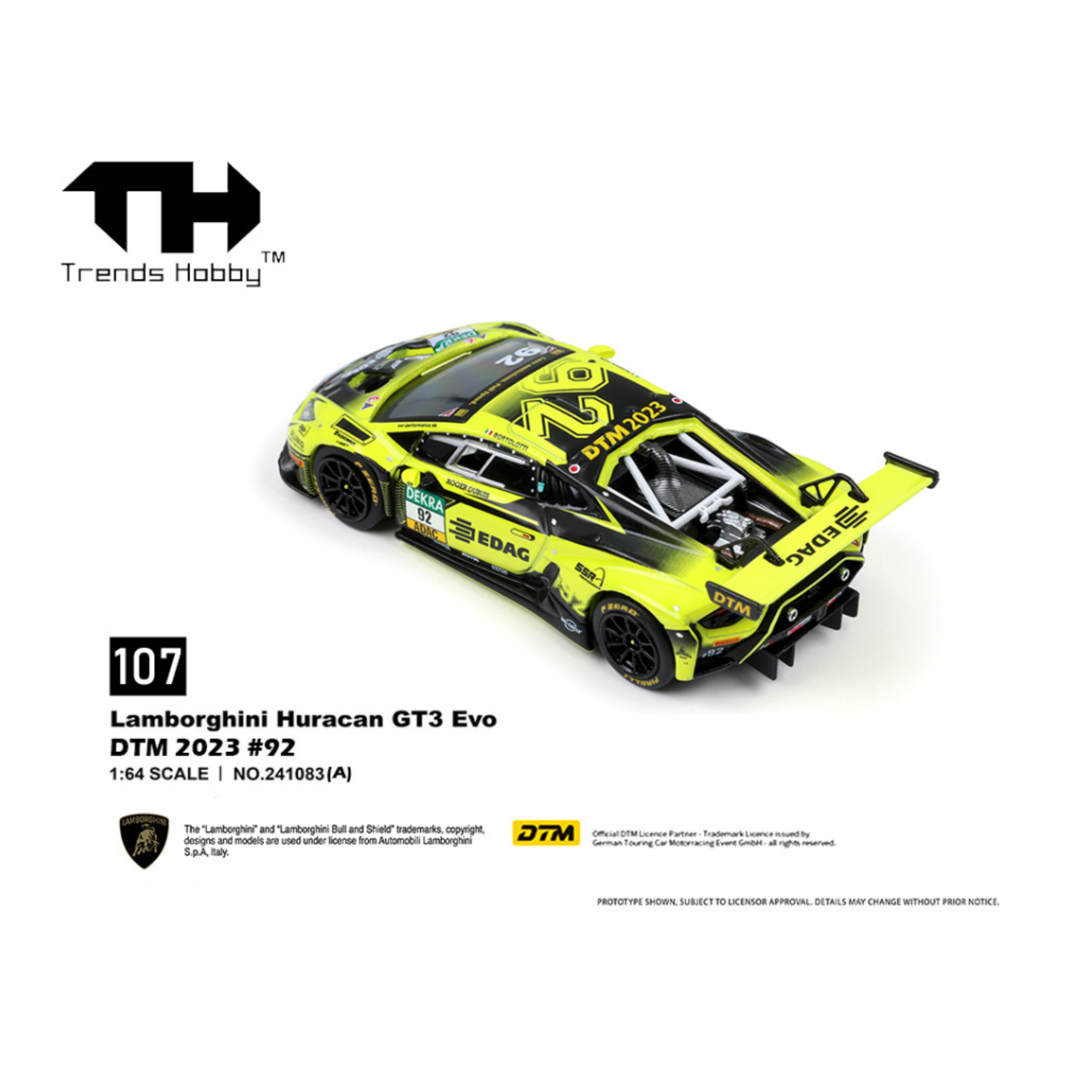 Trends Hobby Lamborghini Huracan GT3 EVO – DTM 2023 #92 (Preorder)