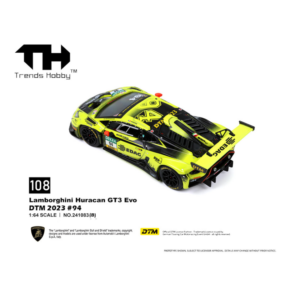 Trends Hobby Lamborghini Huracan GT3 EVO – DTM 2023 #94 (Preorder)