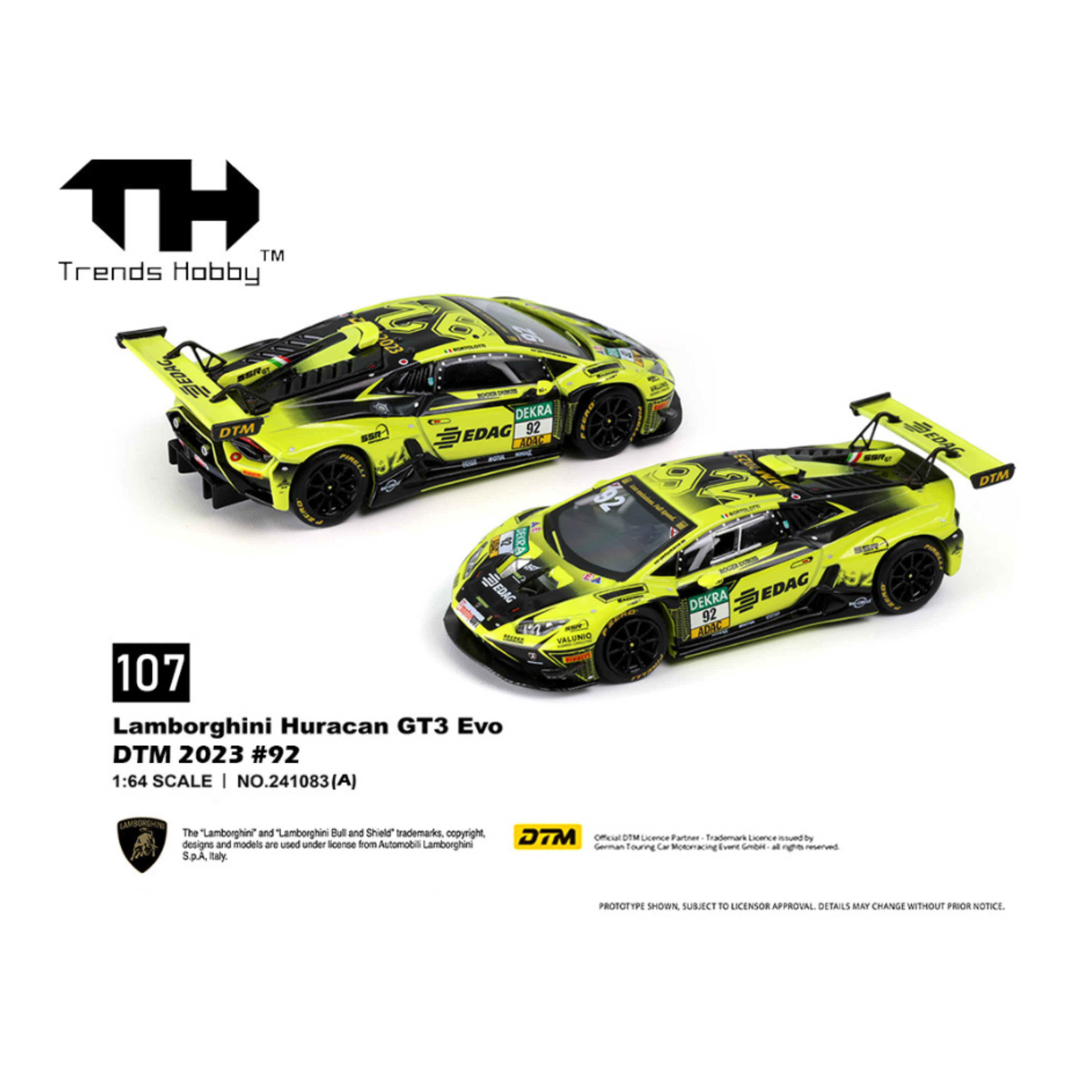Trends Hobby Lamborghini Huracan GT3 EVO – DTM 2023 #92 (Preorder)