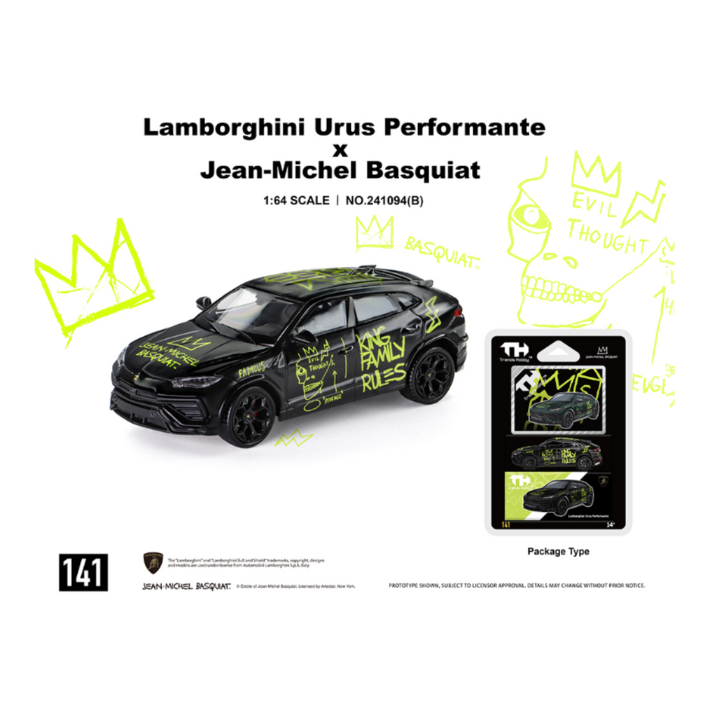 Trends Hobby Lamborghini Urus Performance x Jean Michael Basquiat (Matte Black) – Special Edition (Preorder)