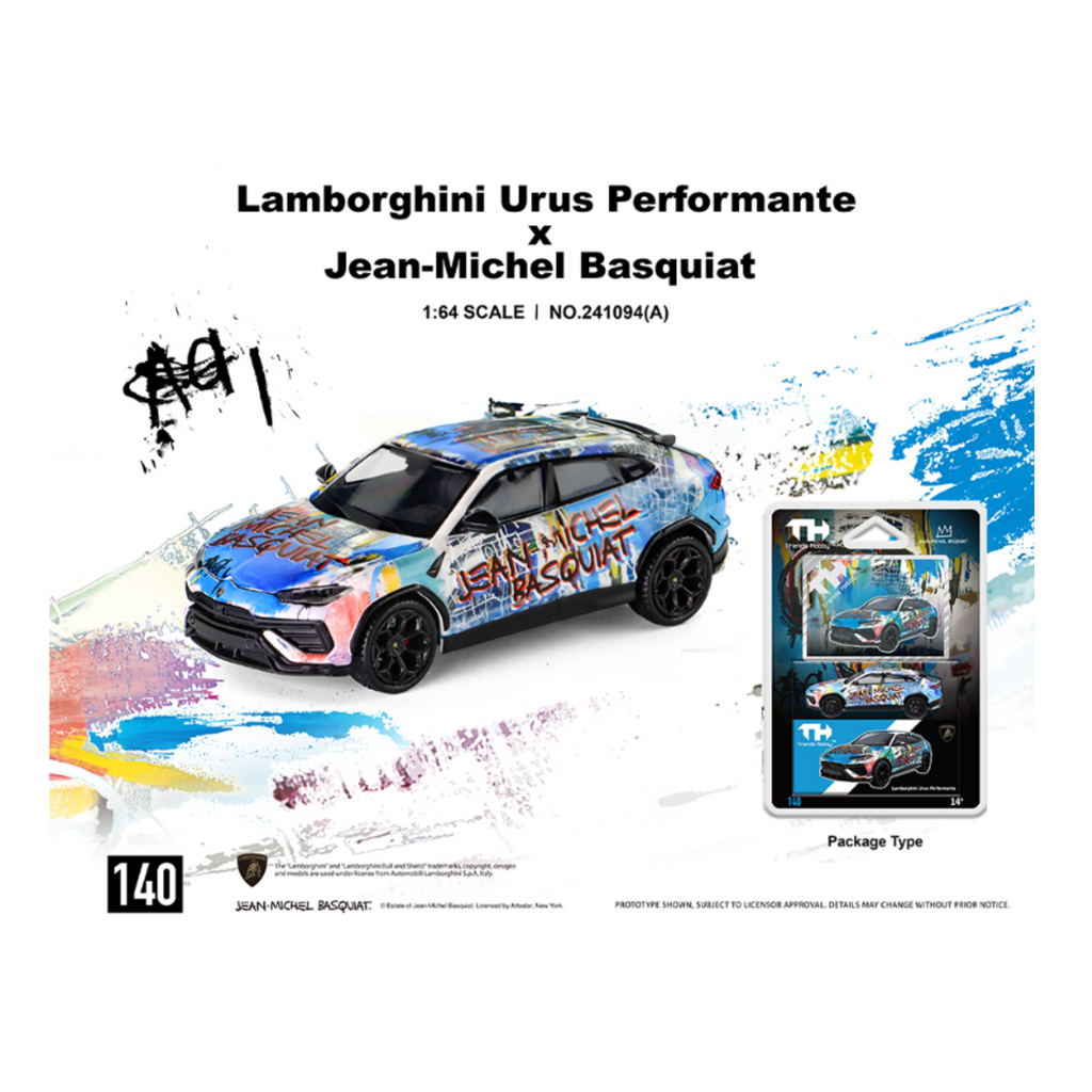 Trends Hobby Lamborghini Urus Performance x Jean Michael Basquiat (Matte White) – Special Edition (Preorder)