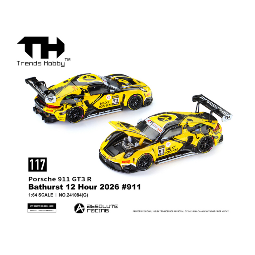 Trends Hobby Porsche GT3 R – Bathurst 12 Hr 2026 #911 (Preorder)