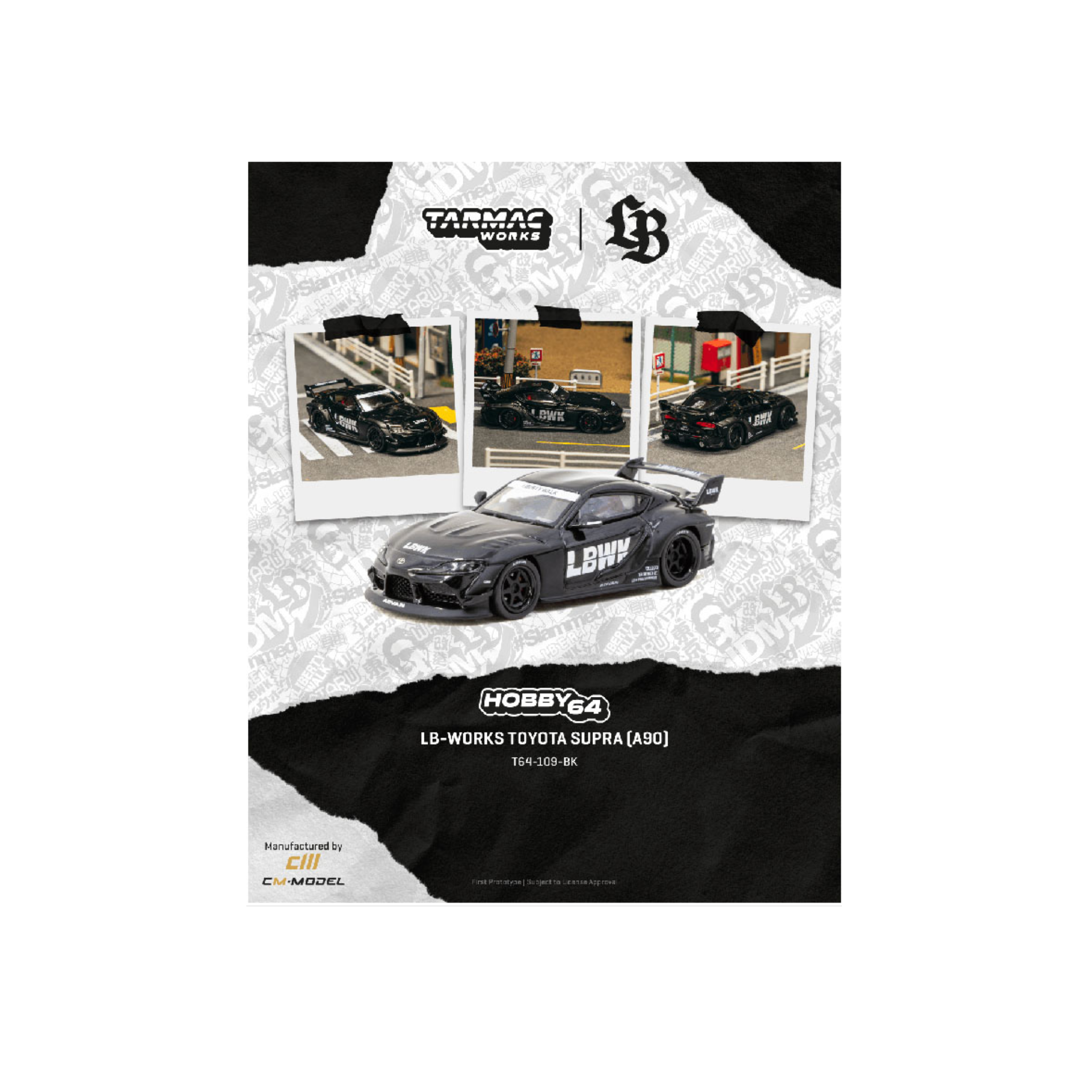 Tarmac Works LB-Works Toyota Supra (A90) – Black – Hobby64 (Preorder)