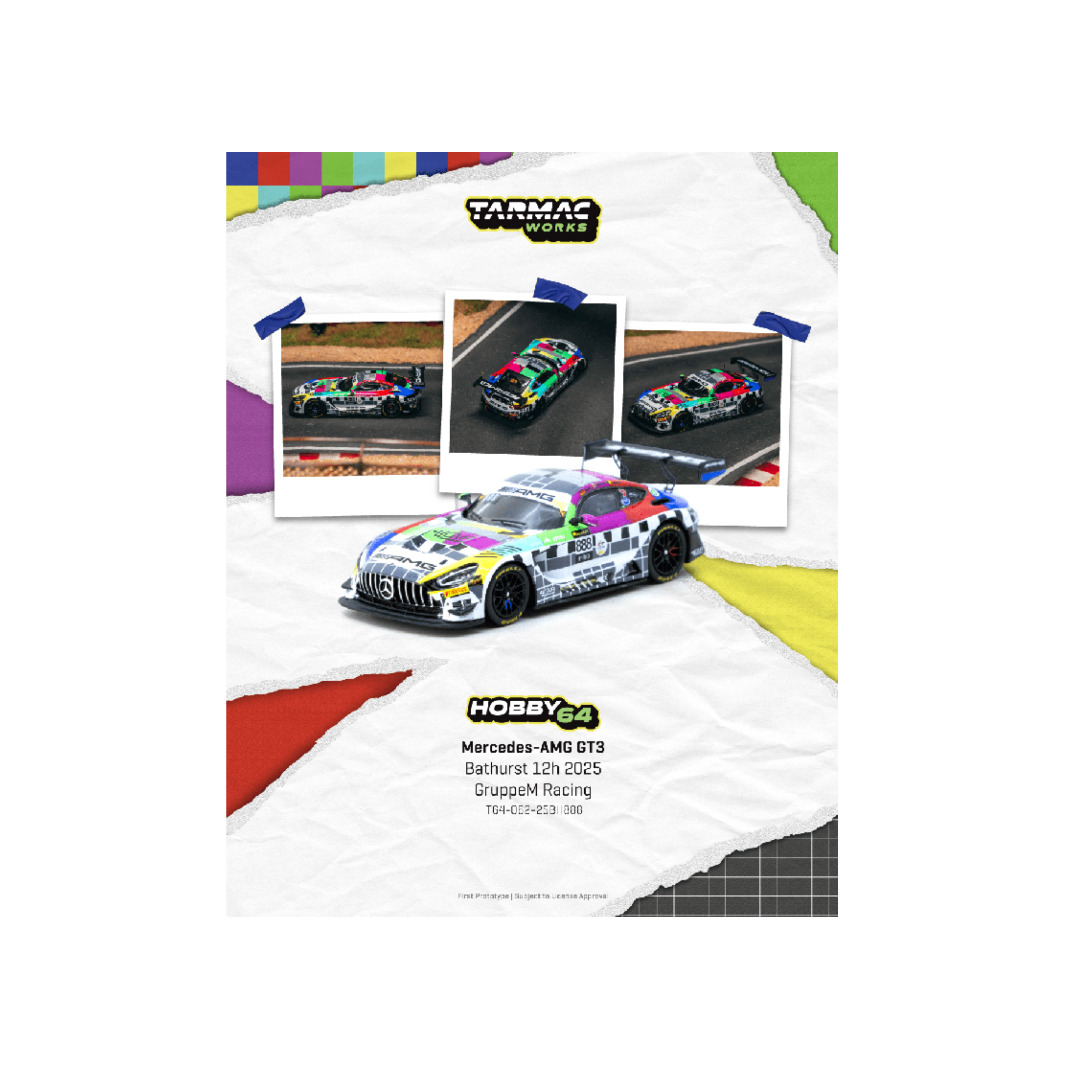 Tarmac Works Mercedes-AMG GT3 Bathurst 12h 2025 GruppeM Racing Maro Engel / Mikaël Grenier / Maxime Martin – Hobby64